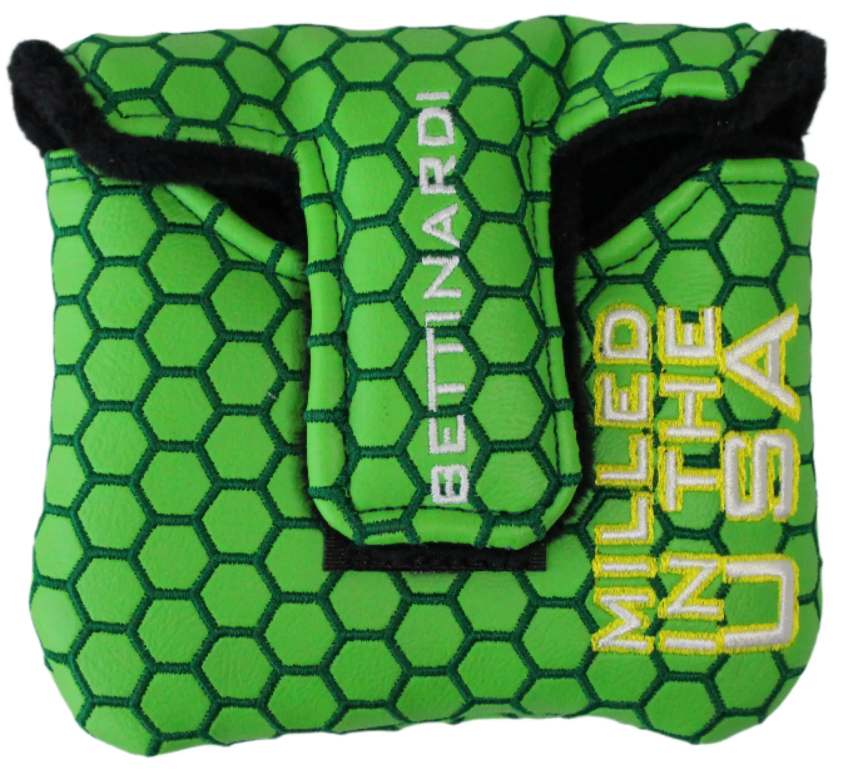 Bettinardi - 2022 Jumbo Hex B Specialty Run Mid-Sqaure Mallet Putter Headcover Green/Yellow/White - Image 2