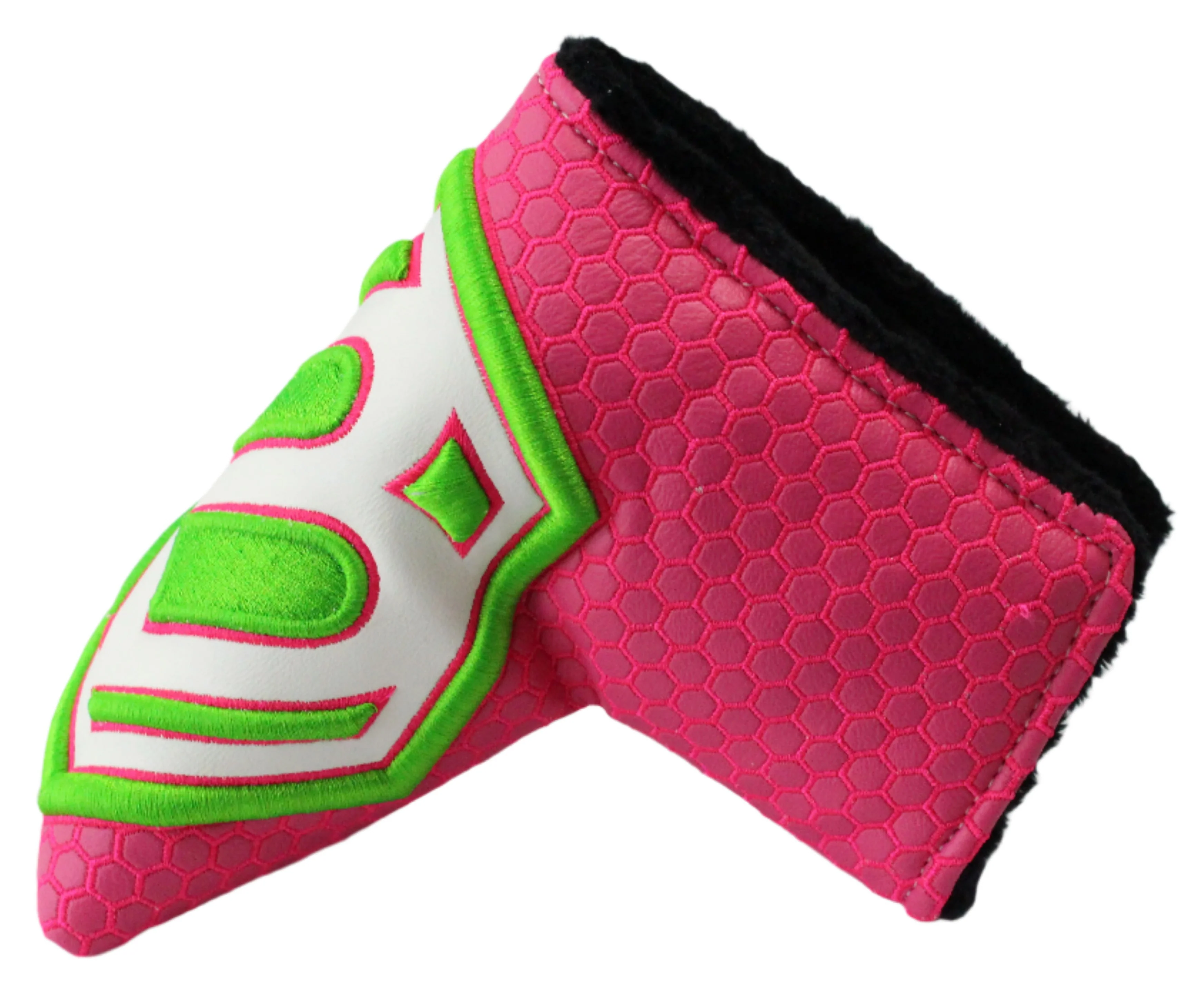 Bettinardi - 2022 Jumbo Hex B Specialty Run Blade Putter Headcover Pink/Green/White - Image 2