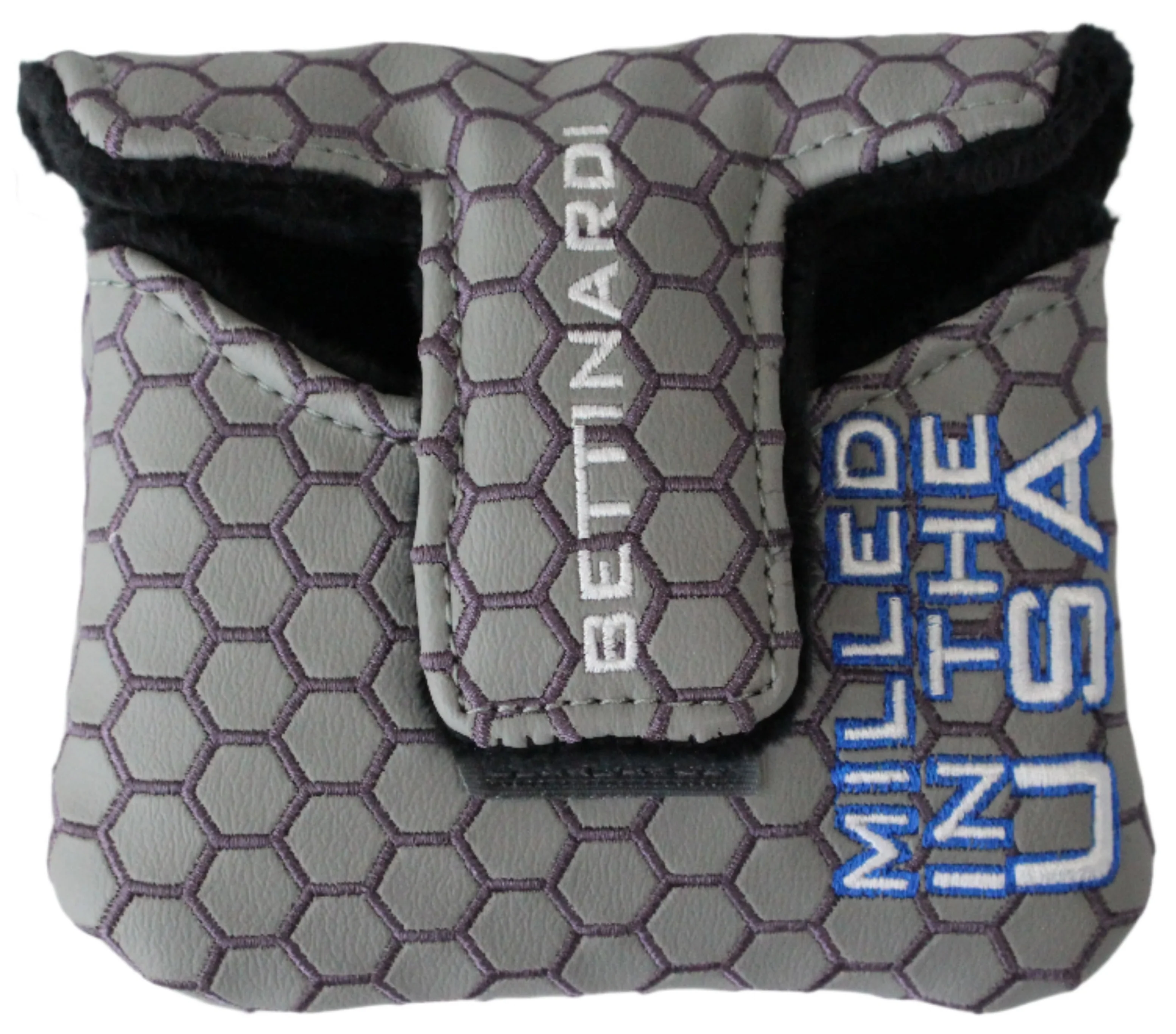 Bettinardi - 2022 Jumbo Hex B Specialty Run Mid-Sqaure Mallet Putter Headcover Grey/Blue/White - Image 2