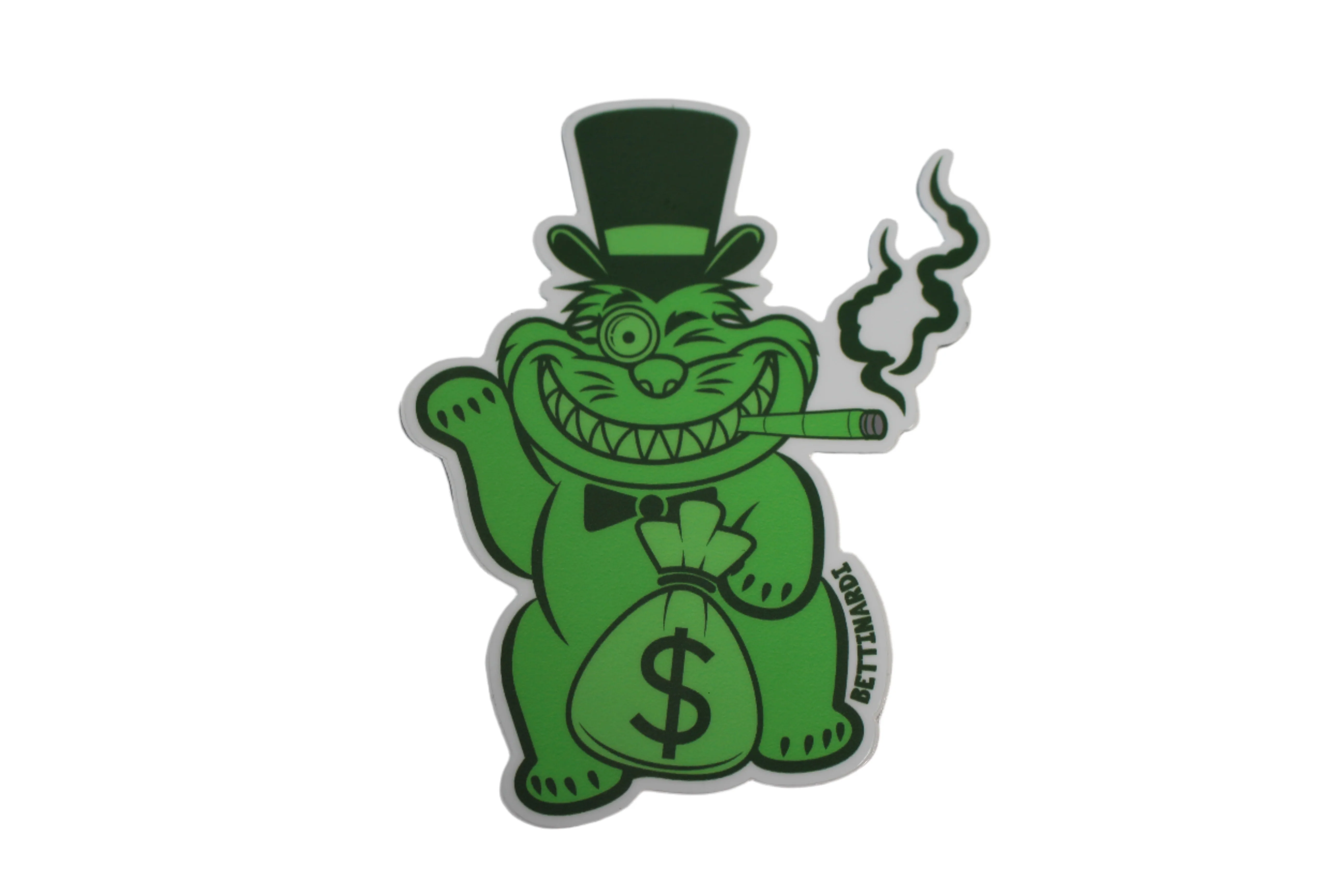 Bettinardi - 2025 Stock Green Money Cat Sticker