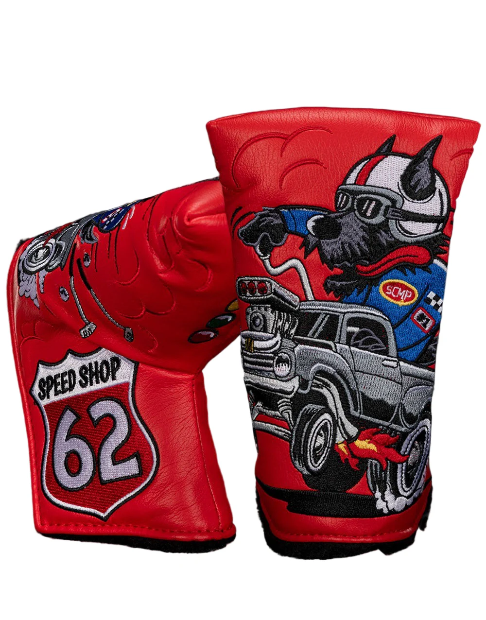 Scotty Cameron Limited Red Speed Dog Mid-Mallet Putter Headcover - Image 2