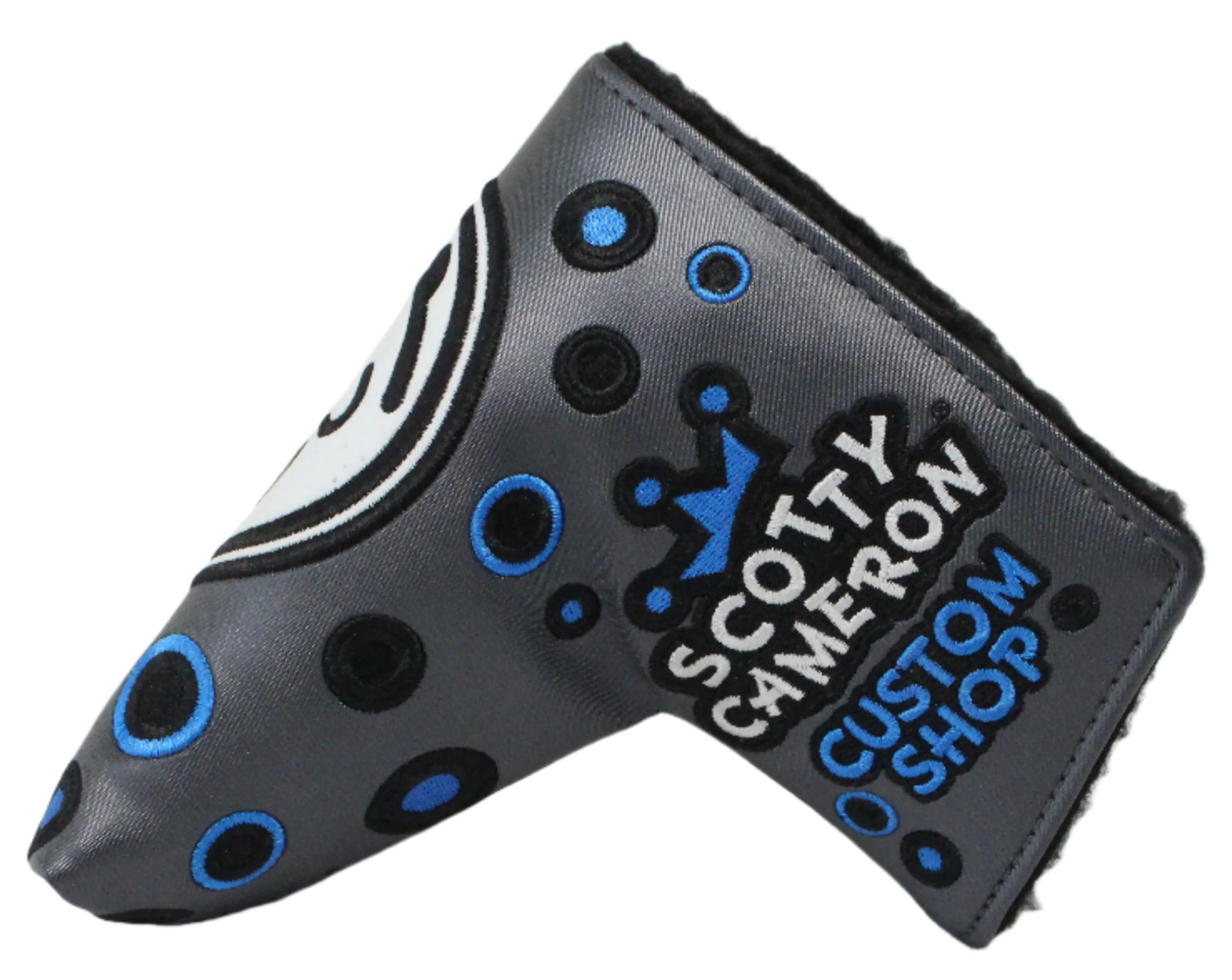 Scotty Cameron - 2019 Custom Shop Jackpot Johnny Charcoal & Blue Mid-Mallet Putter Headcover