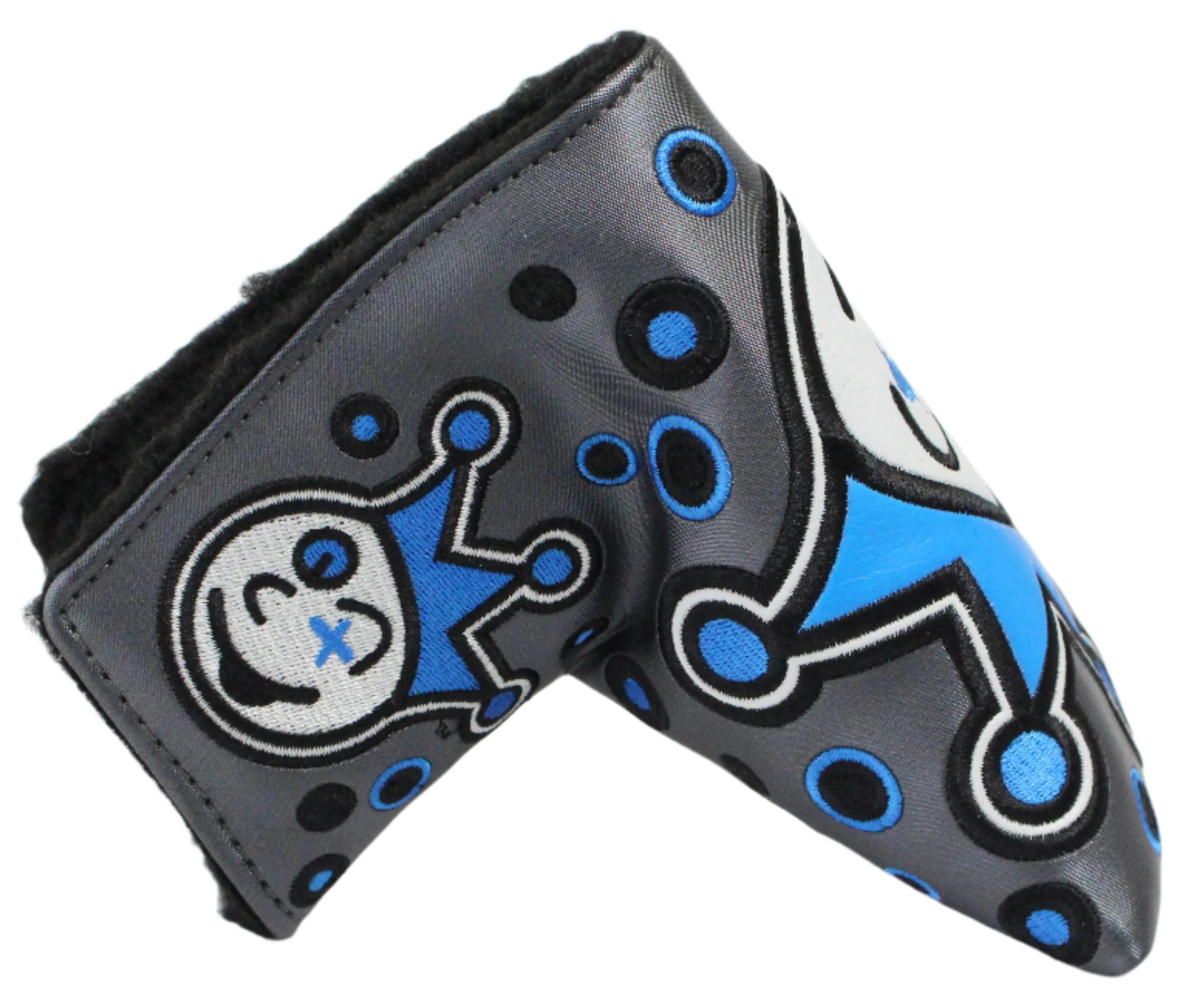 Scotty Cameron - 2019 Custom Shop Jackpot Johnny Charcoal & Blue Mid-Mallet Putter Headcover - Image 3