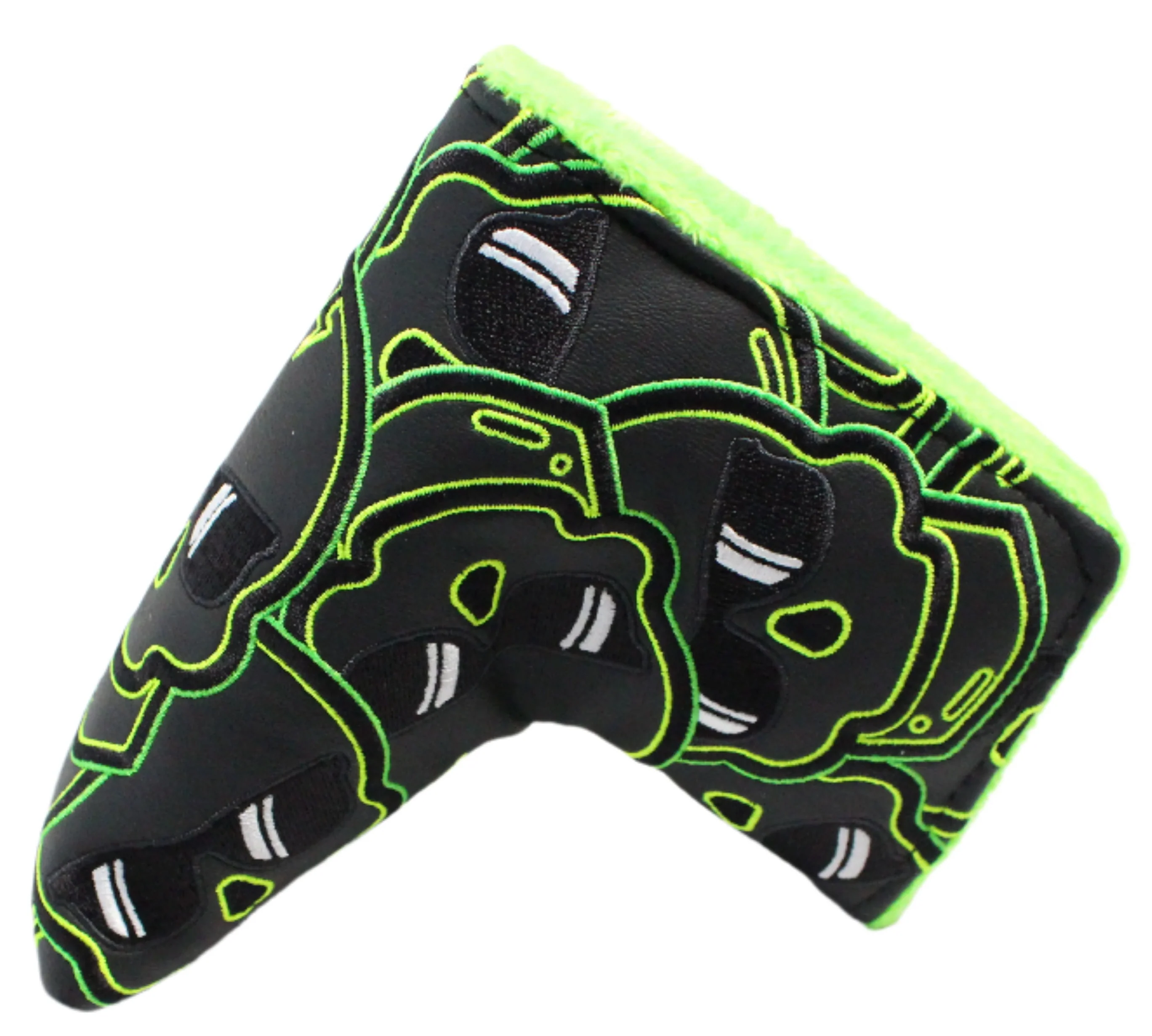 Swag Golf - Green Skulls Blade Putter Headcover *opened, no bag* - Image 2