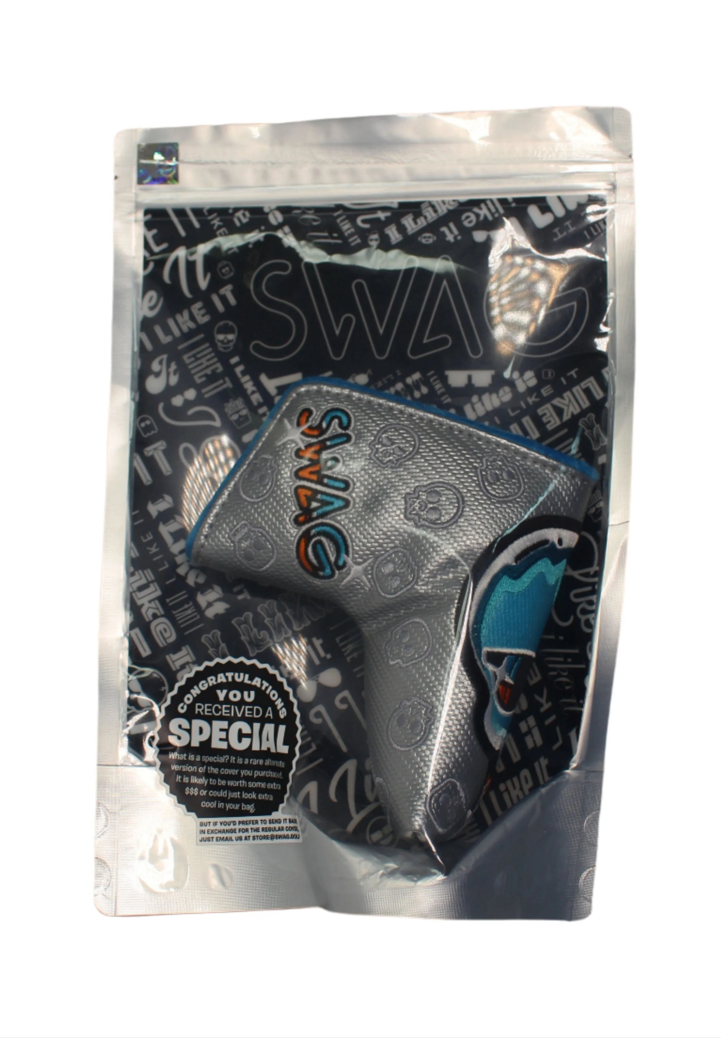 Swag Golf - SPECIAL EDITION Skull Blade Putter Headcover *opened, no bag*