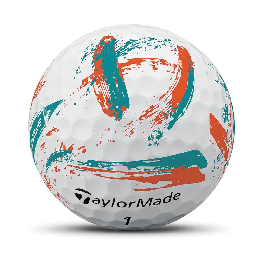 TaylorMade Speed Soft Ink NFL Miami Dolphins Golf Balls - Image 3