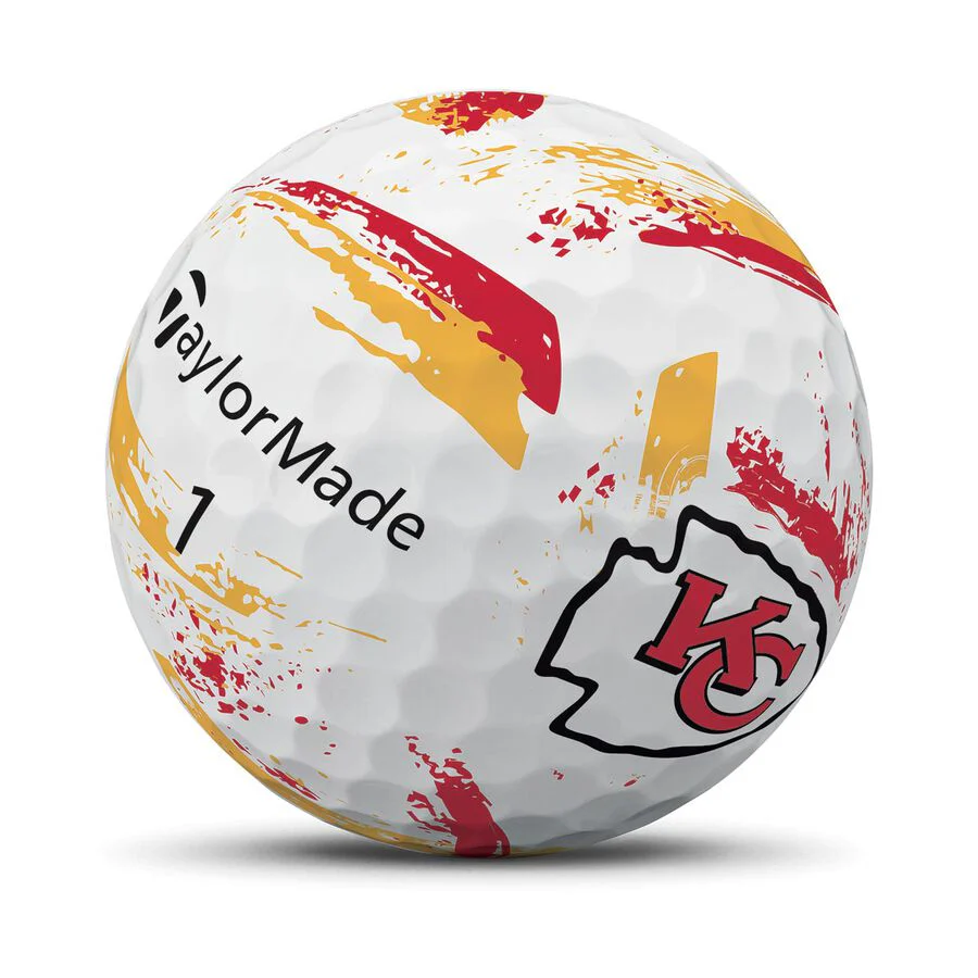 TaylorMade Speed Soft Ink NFL Kansas City Chiefs Golf Balls - Image 4