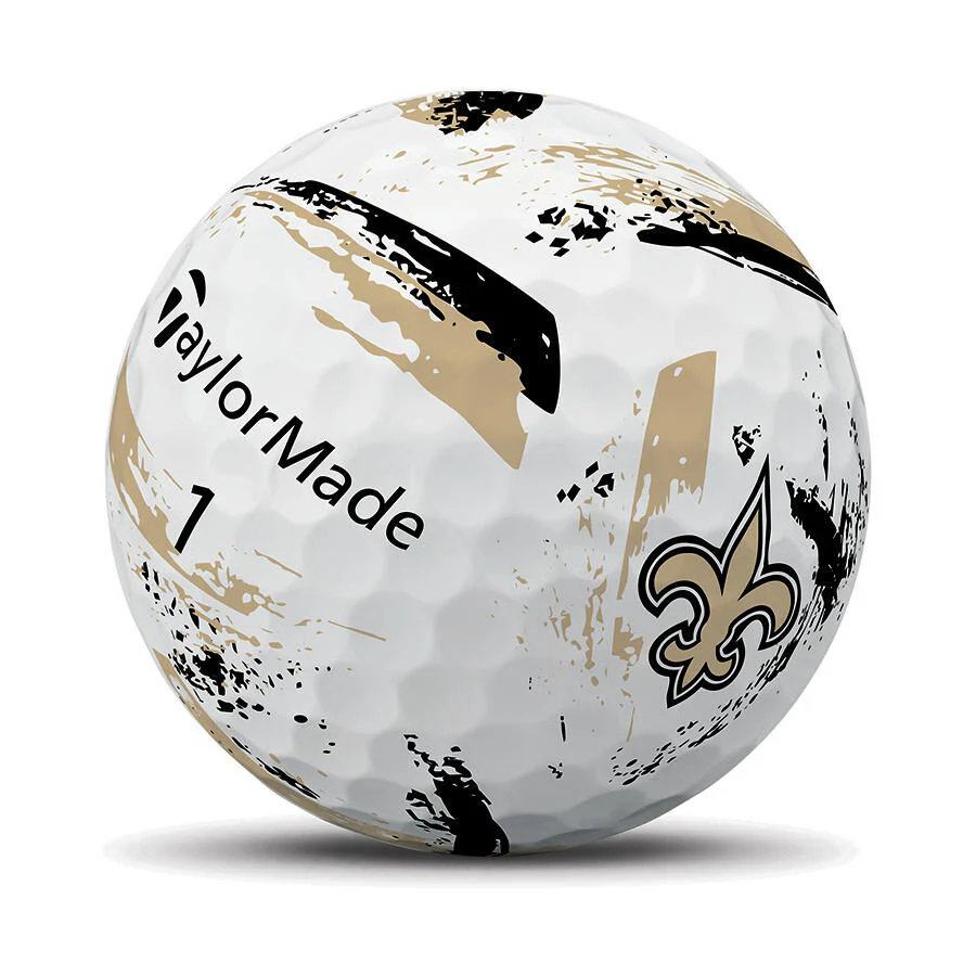 TaylorMade Speed Soft Ink NFL New Orleans Saints Golf Balls - Image 4