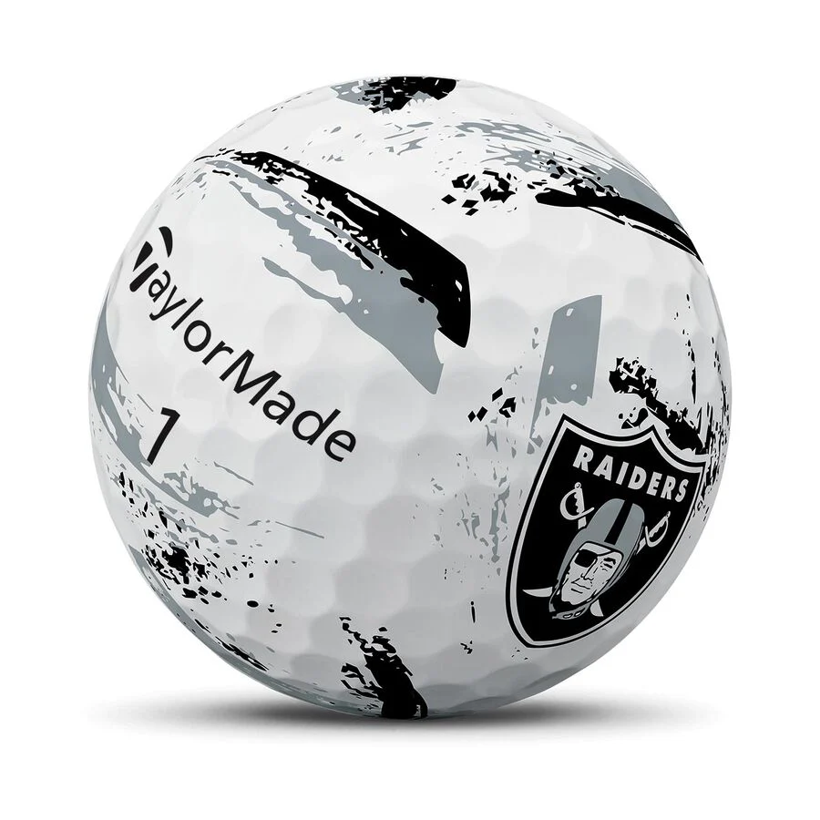 TaylorMade Speed Soft Ink NFL Las Vegas Raiders Golf Balls - Image 4