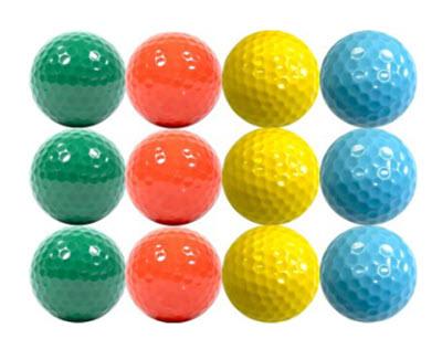 Deluxe Spring Color Mix of Golf Balls - New