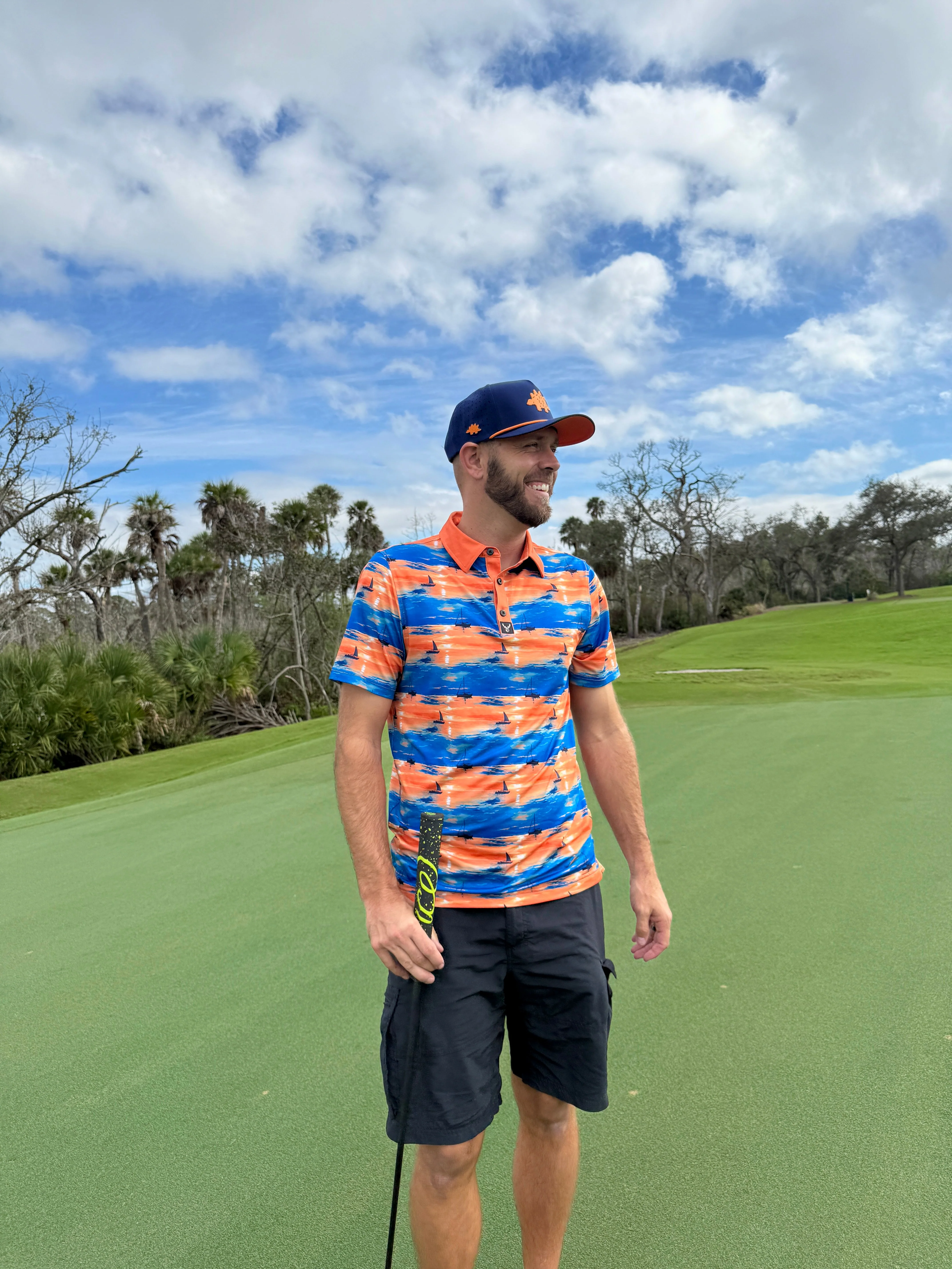 Dino Nugget Golf Hat | Snapback Cap | Built-in Magnetic Ball Marker Holder + Marker Included | Dinosaur Chicken | Adjustable - Image 3