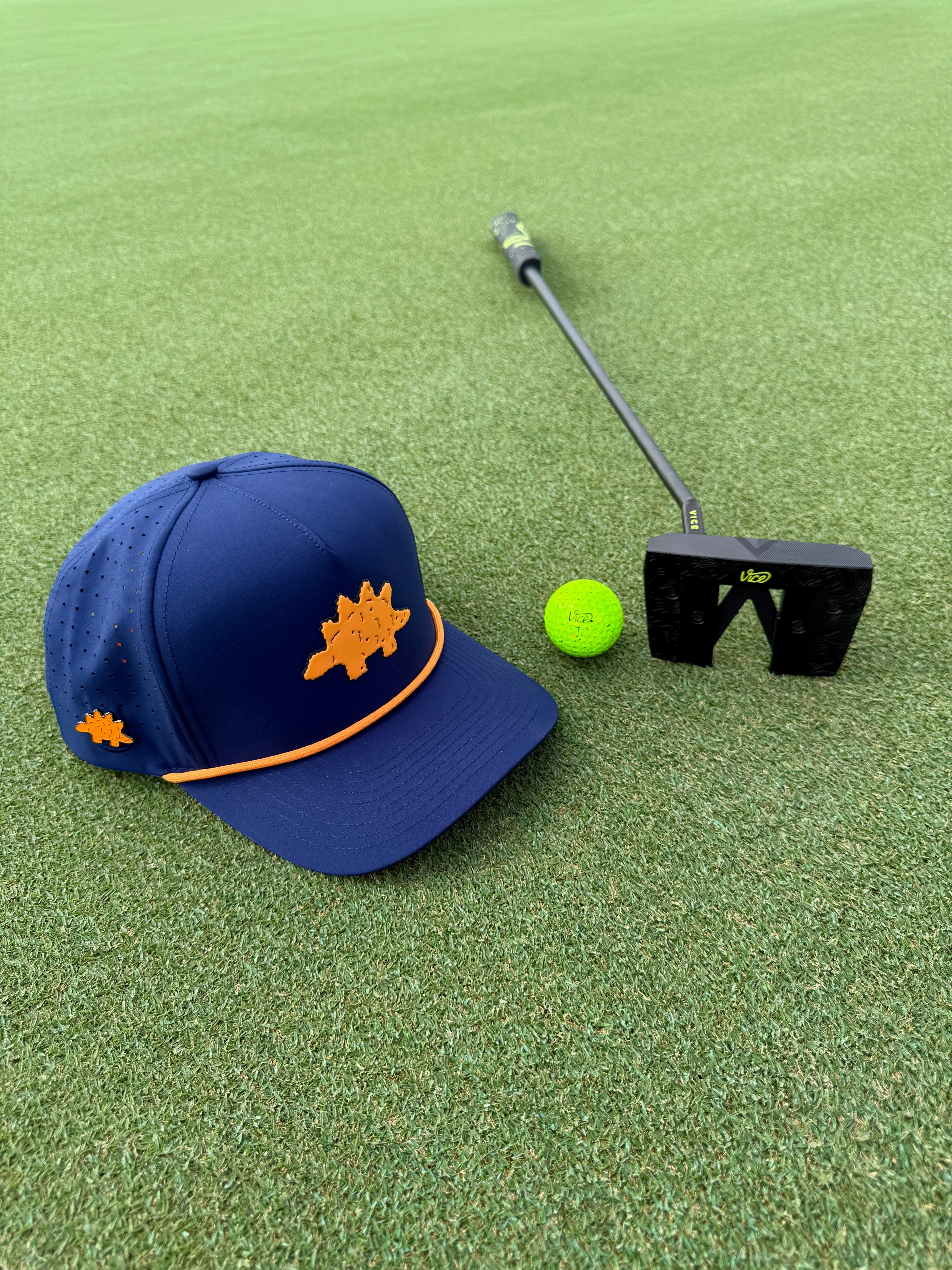 Dino Nugget Golf Hat | Snapback Cap | Built-in Magnetic Ball Marker Holder + Marker Included | Dinosaur Chicken | Adjustable - Image 7