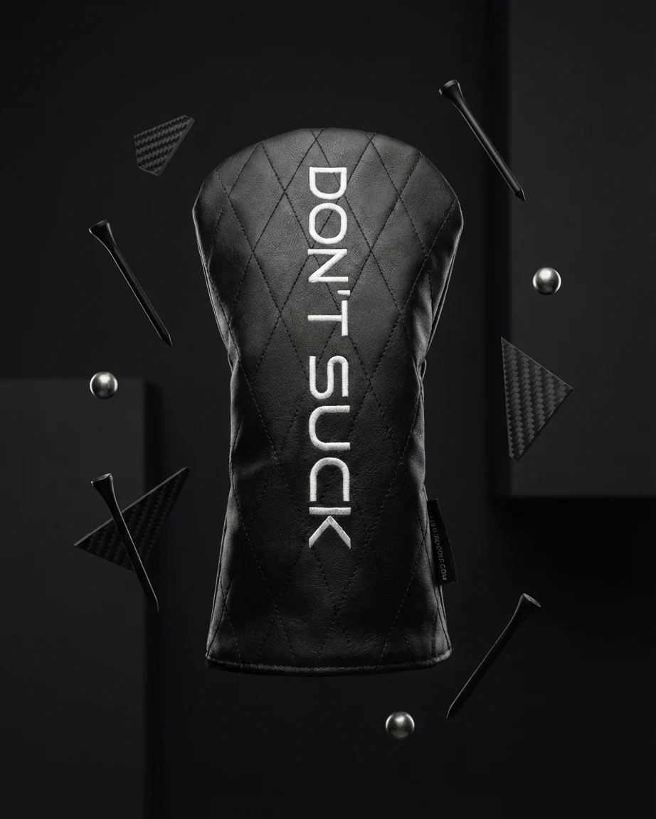 Don’t Suck™ Driver Headcover — Premium Black Diamond Quilted Fit (460cc) - Image 5