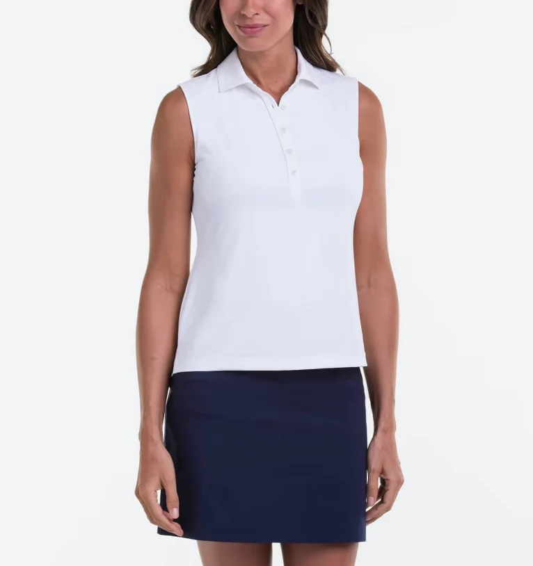 Fairway & Greene Charlotte Jersey Polo Sleeveless - Image 3