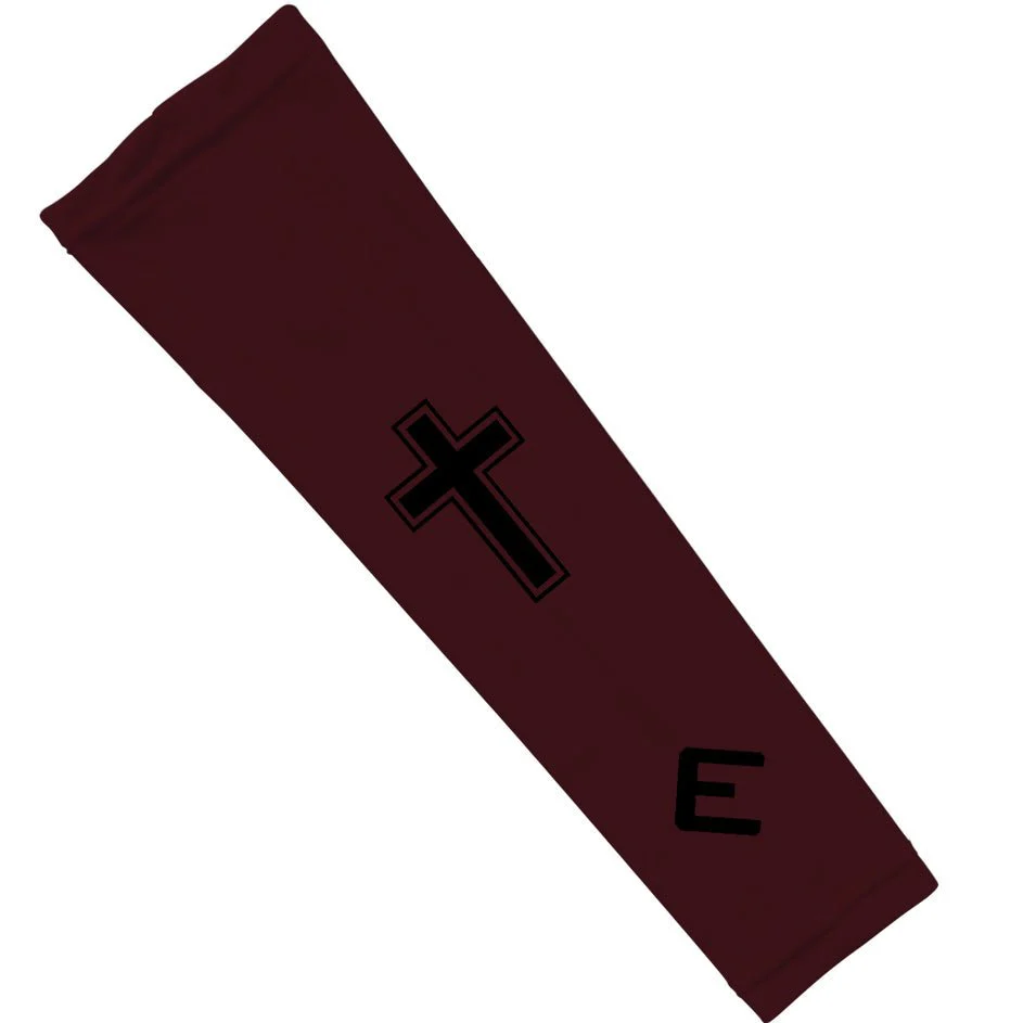 Faith Cross Maroon Arm Sleeve - Image 2