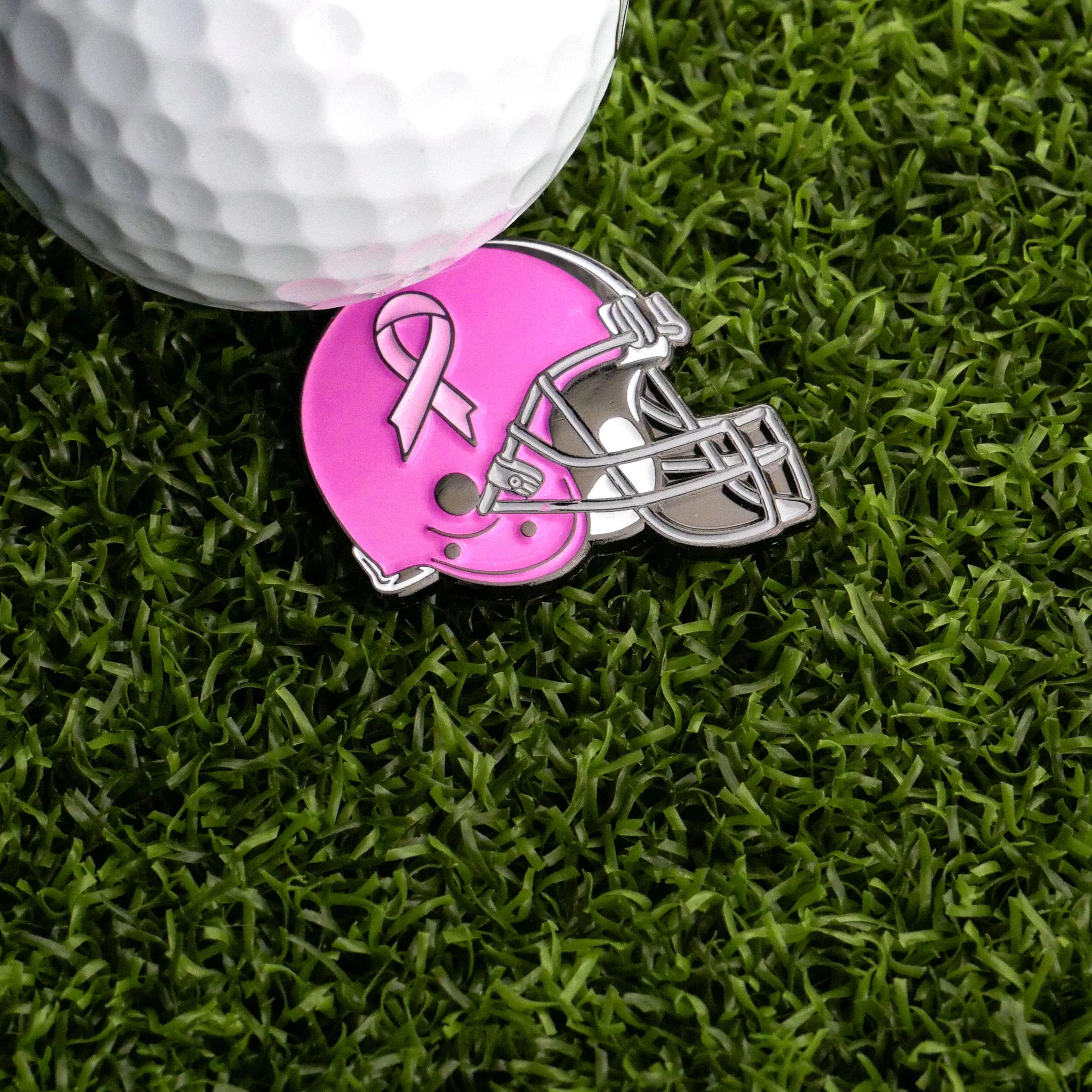 Football Helmet - Breast Cancer Ball Marker - Image 2