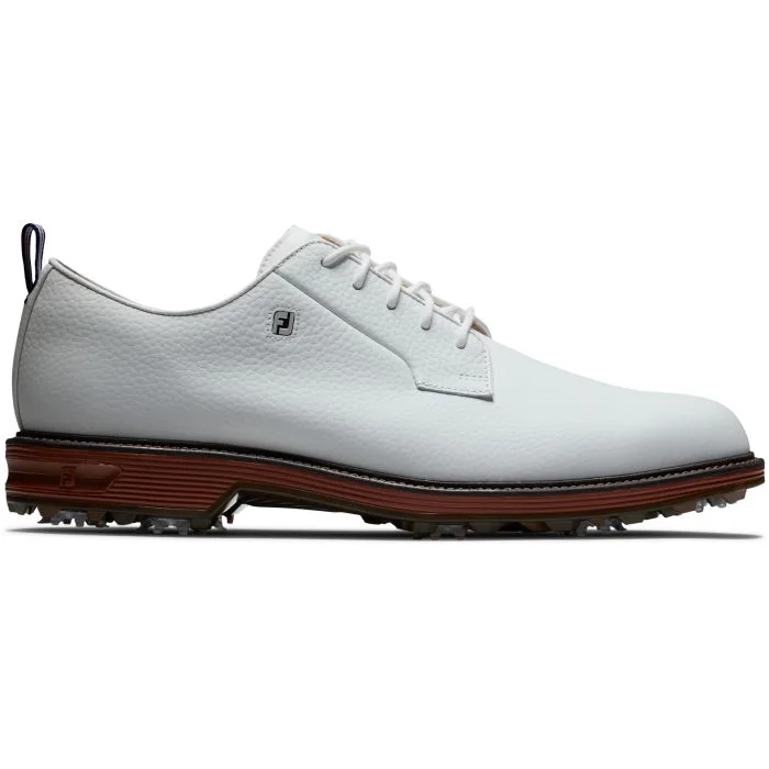 FootJoy DryJoys Premiere Golf Shoes (Previous Season) - White/Brick 53992