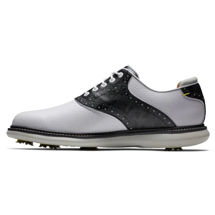 FootJoy Traditions Saddle Golf Shoes (Previous Season) - White/Camo 57928 - Image 2