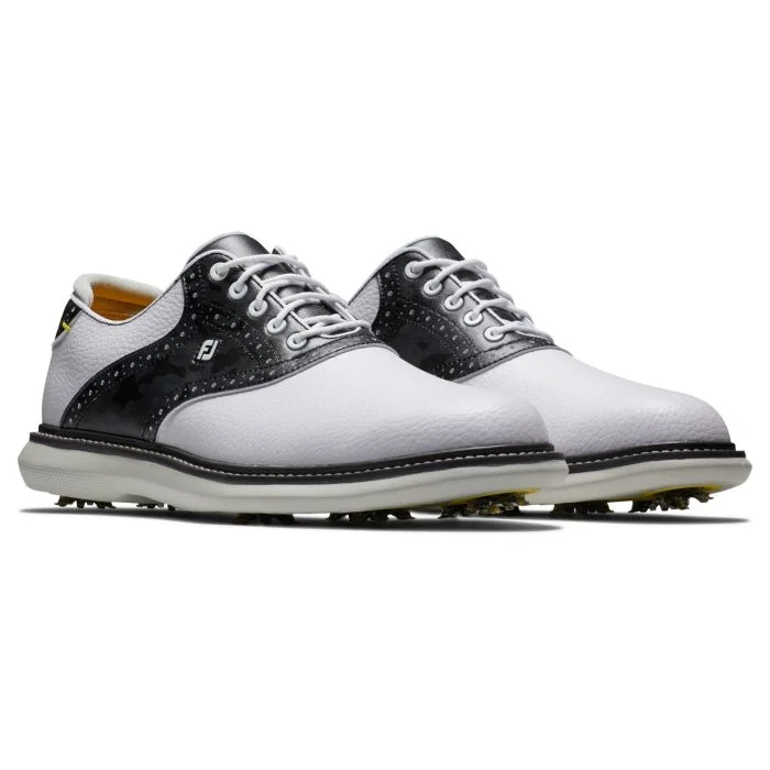 FootJoy Traditions Saddle Golf Shoes (Previous Season) - White/Camo 57928 - Image 3