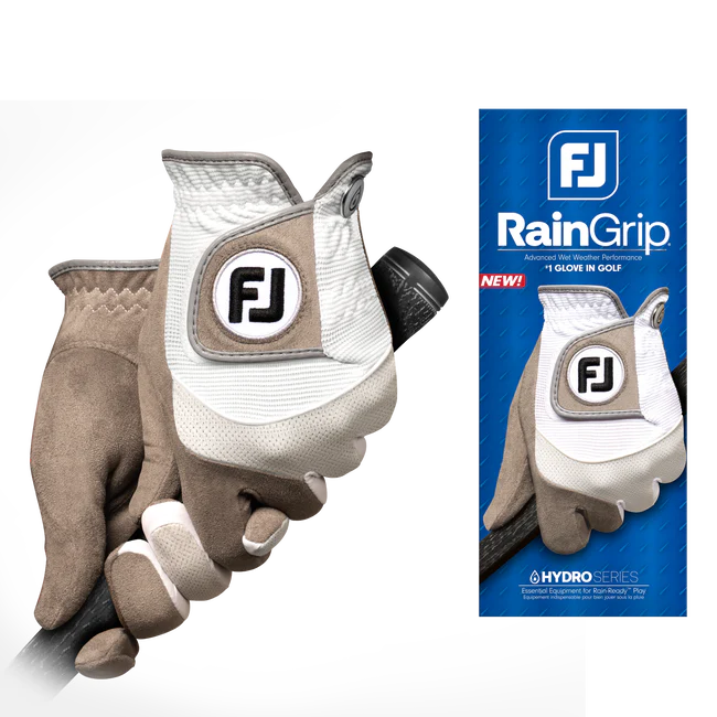 FootJoy RainGrip 2024 Men's Gloves White/Grey