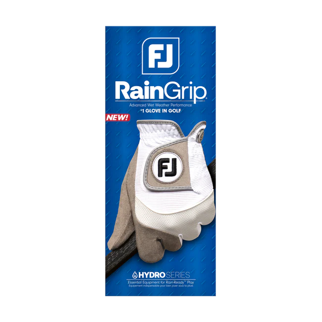 FootJoy RainGrip 2024 Men's Gloves White/Grey - Image 2