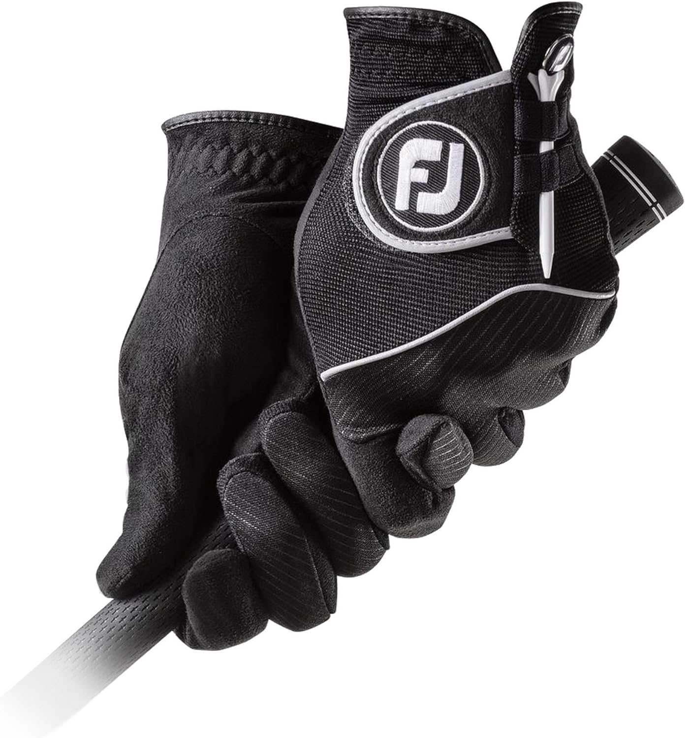 FootJoy RainGrip Pair Mens Gloves 2023 Black/Noir - Image 2