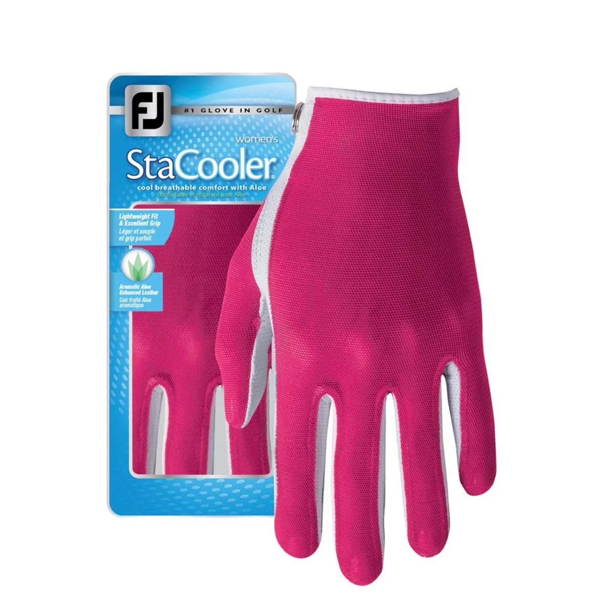 FootJoy StaCooler Fashion Women's Glove Pearl/Fuchsia