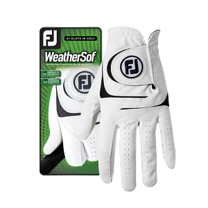 FootJoy WeatherSof Mens Glove 2023 (Prior Gen) White/Black