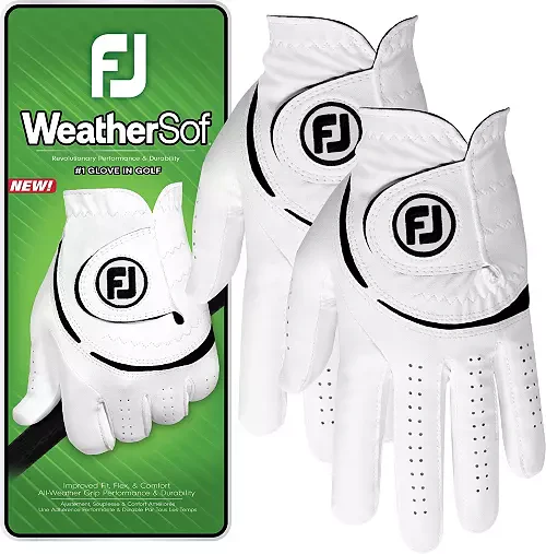 FootJoy WeatherSof Mens Glove 2024 White/Black