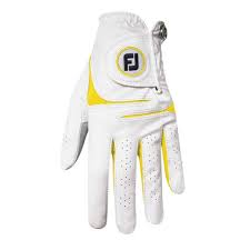 FootJoy WeatherSof Women's Glove 2023 (Prior Gen) White/Yellow