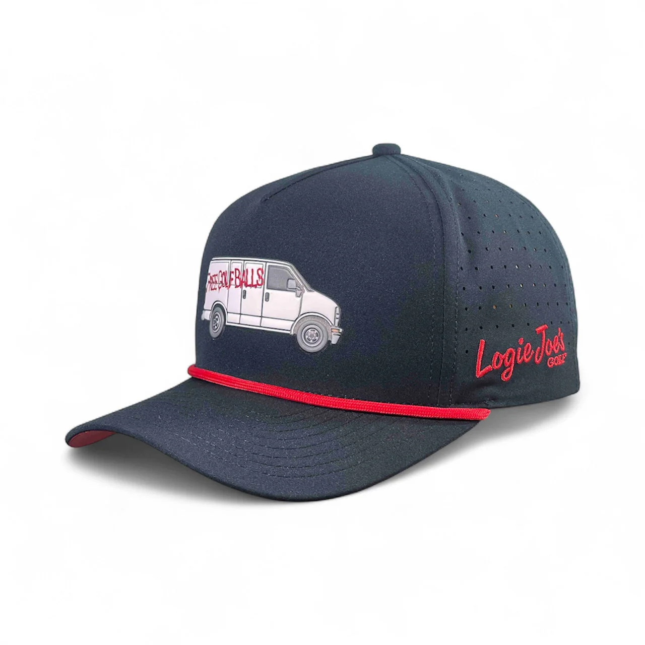 Free Golf Balls Van Golf Hat | Snapback Cap | Built-in Magnetic Ball Marker Holder + Marker Included | Free Golf Balls Van | Adjustable Black - Image 7