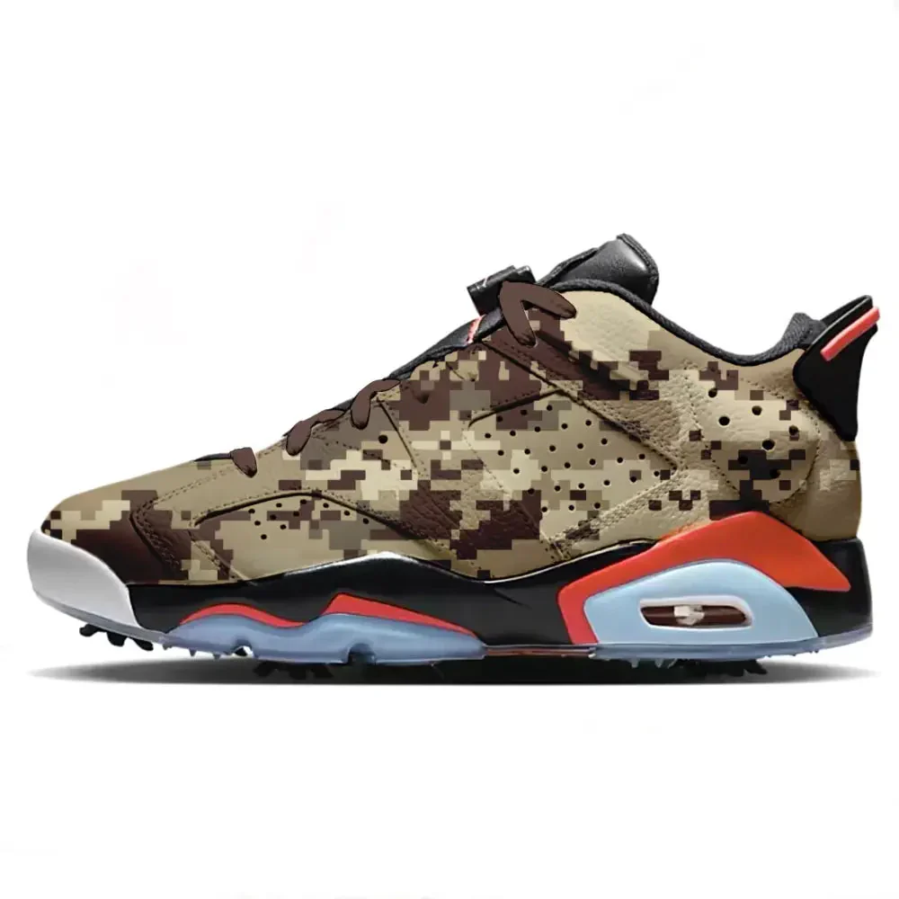 "Glitch Camouflage" Jordan Retro 6 G Golf Shoes