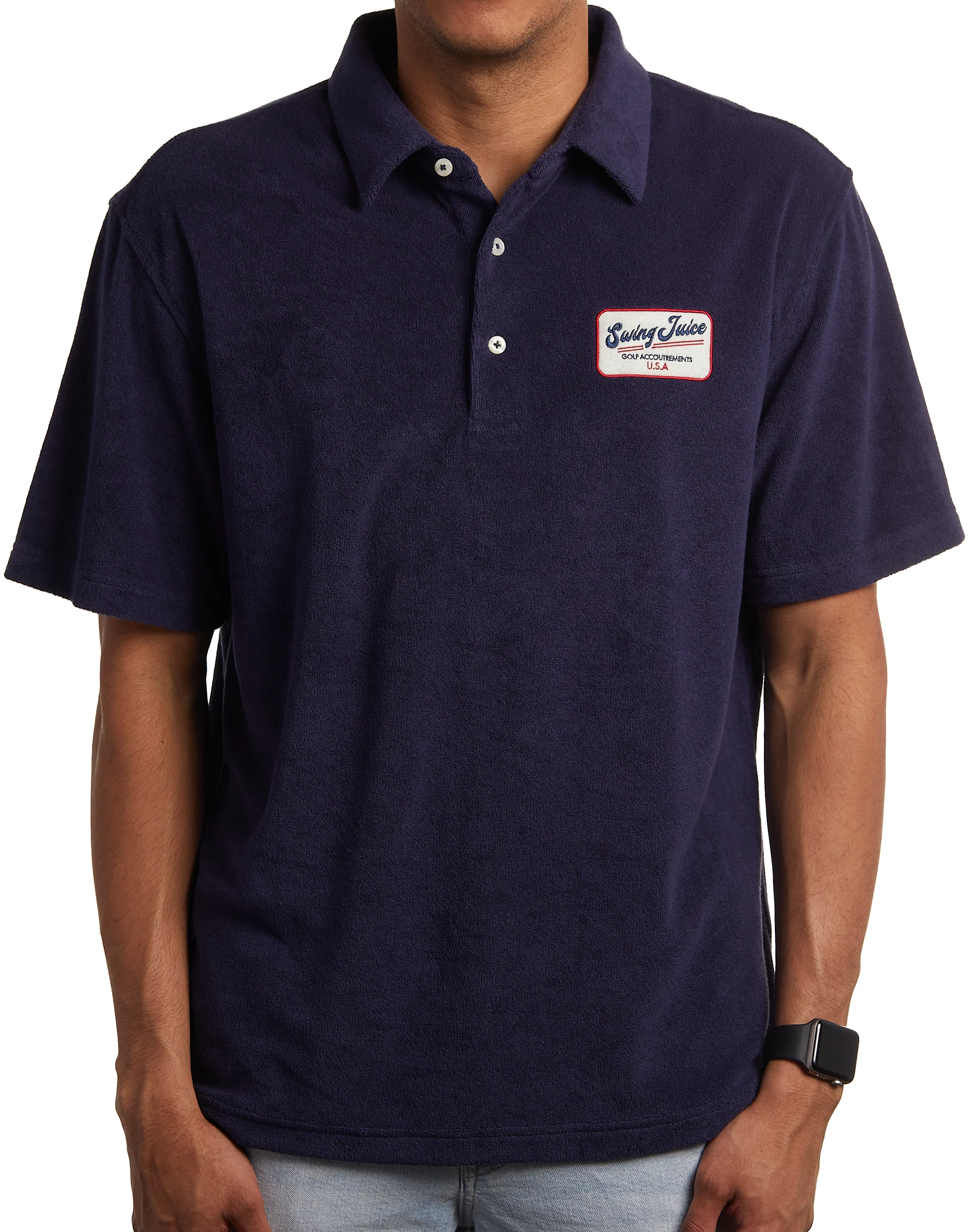 Golf Accoutrements Men's Terry Cloth Polo