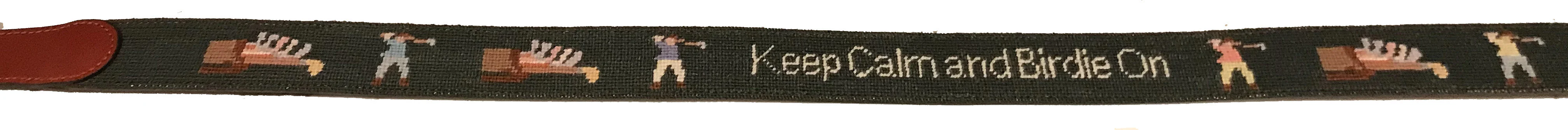 Golf Birdie On Needlepoint Belt - Image 4