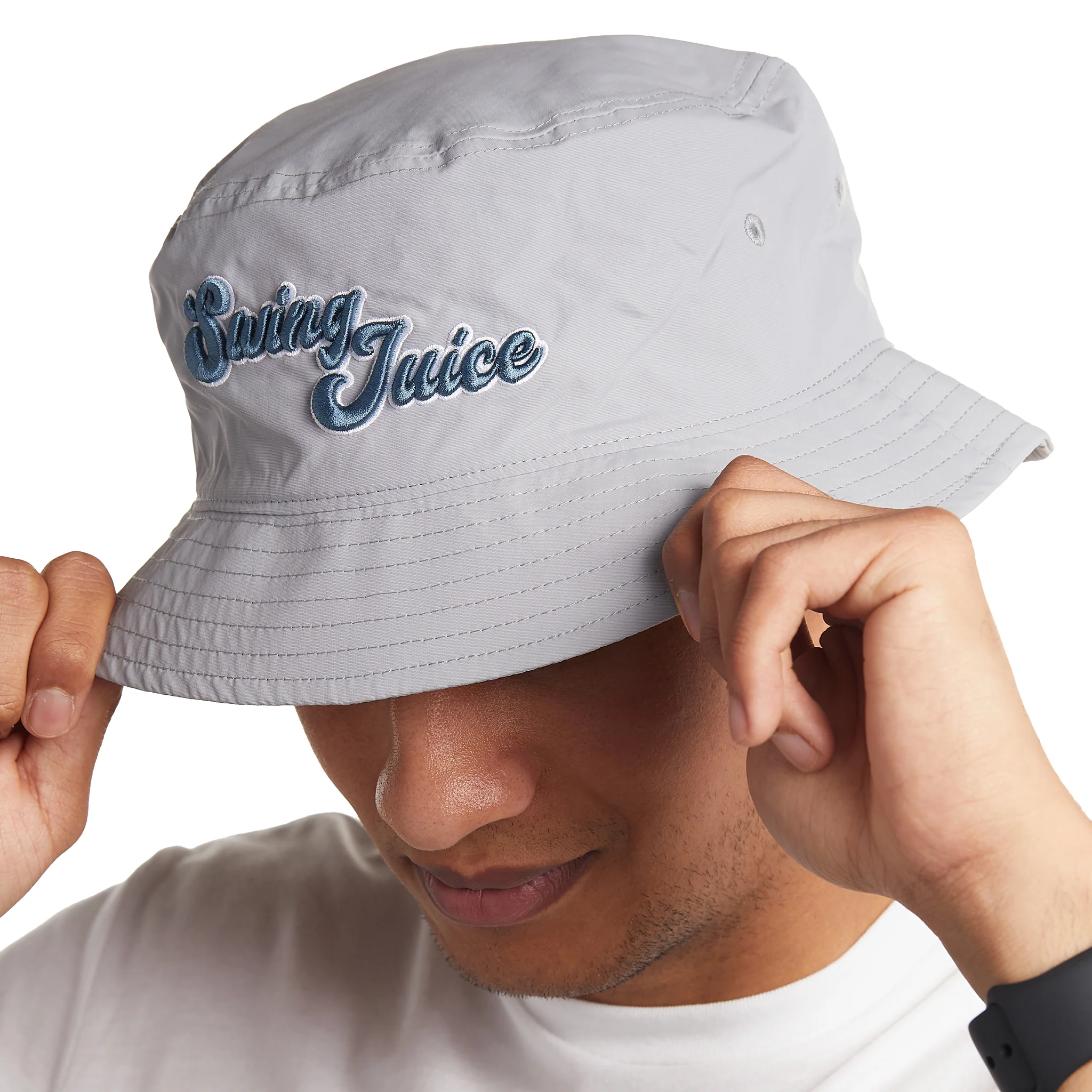 Golf Blueberry Juice Unisex Bucket Hat Grey O/S - Image 3