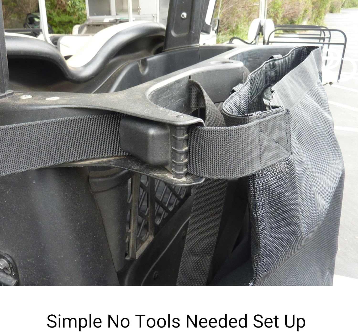 Golf Cart Mesh Utility Grocery Bag Attachment (Universal Fit) - Image 3