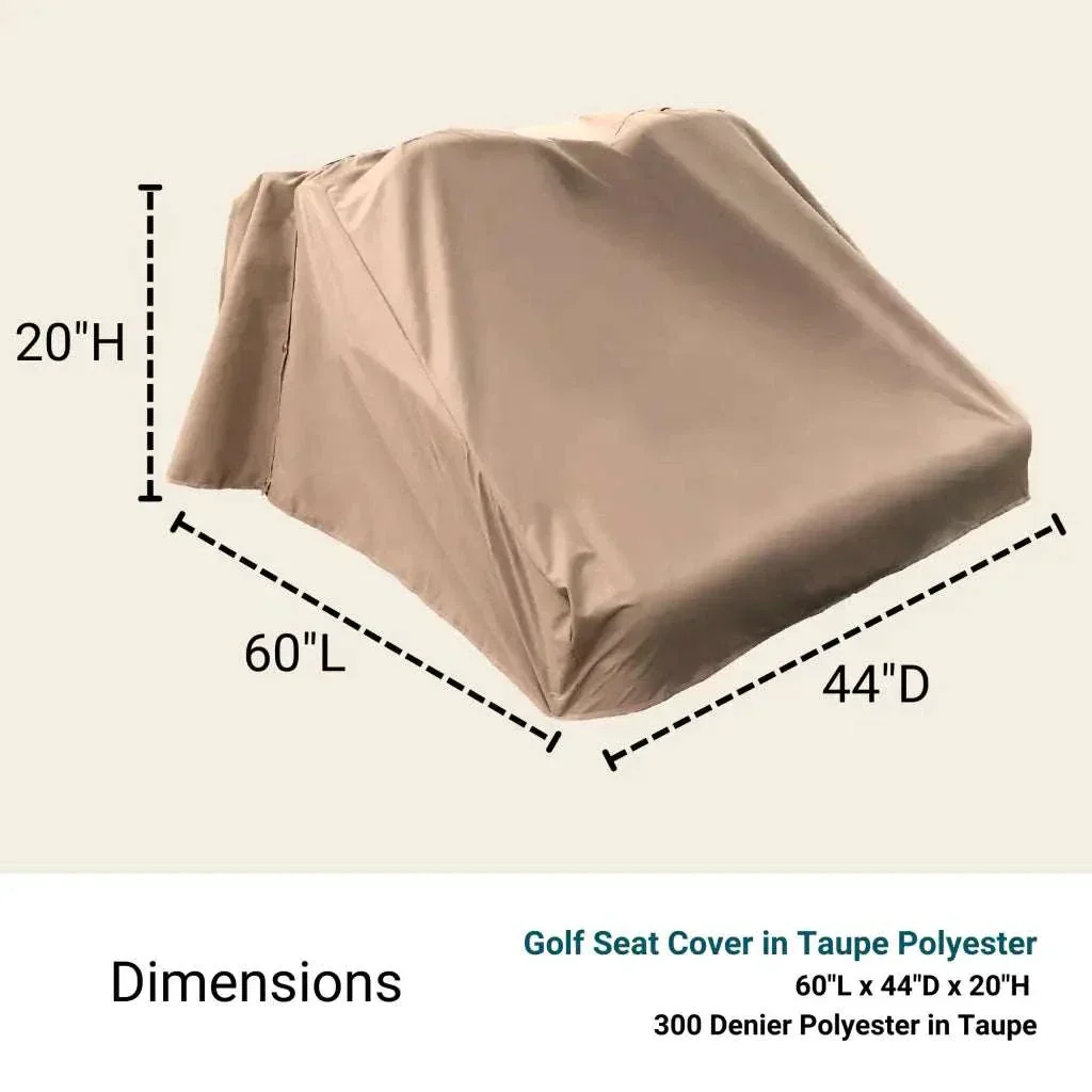 Golf Cart Seat Cover - Premium Woven Polyester - Image 2