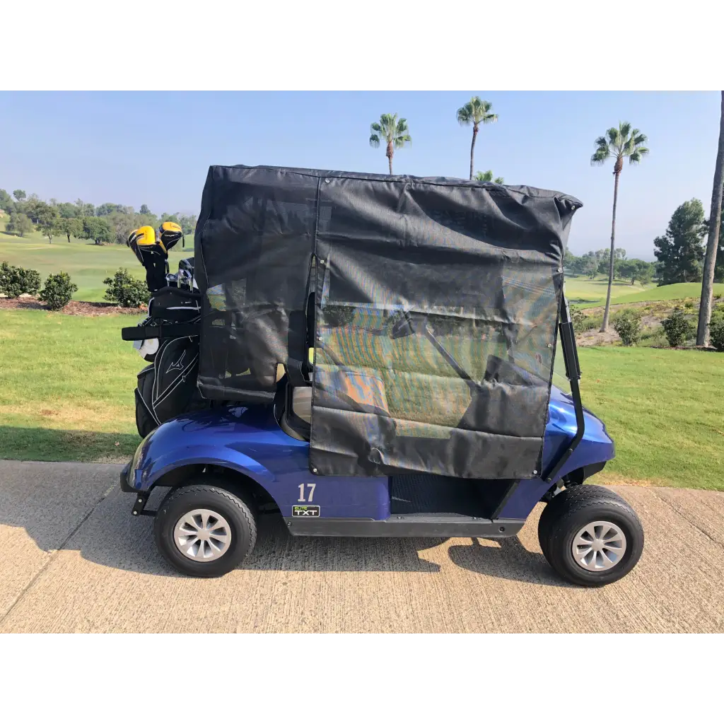 Golf Cart Sun Shade UV Mesh Top Cover Exclusive For Yamaha Drive 70" Roof Black - Image 3