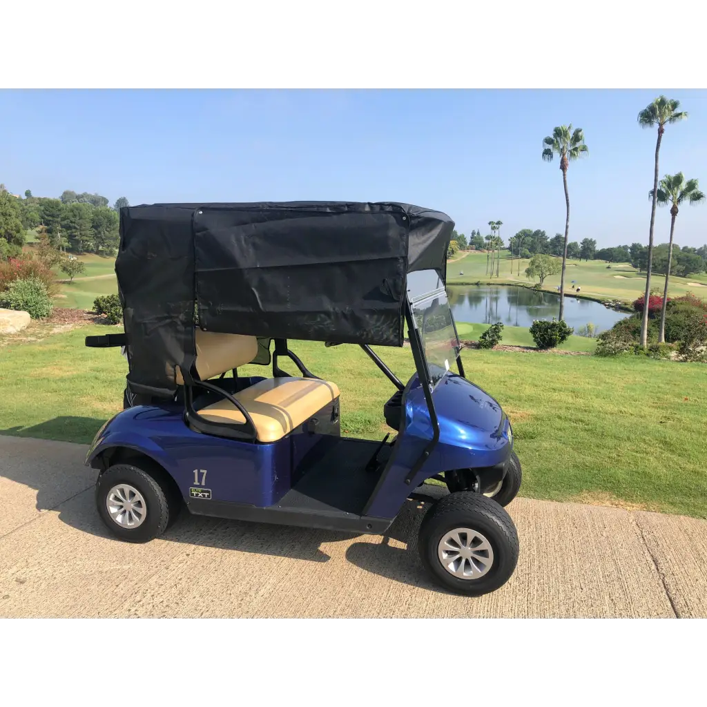 Golf Cart Sun Shade UV Mesh Top Cover Exclusive For Yamaha Drive 70" Roof Black - Image 4