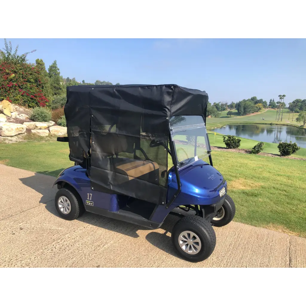 Golf Cart Sun Shade UV Mesh Top Cover Exclusive For Yamaha Drive 70" Roof Black - Image 5