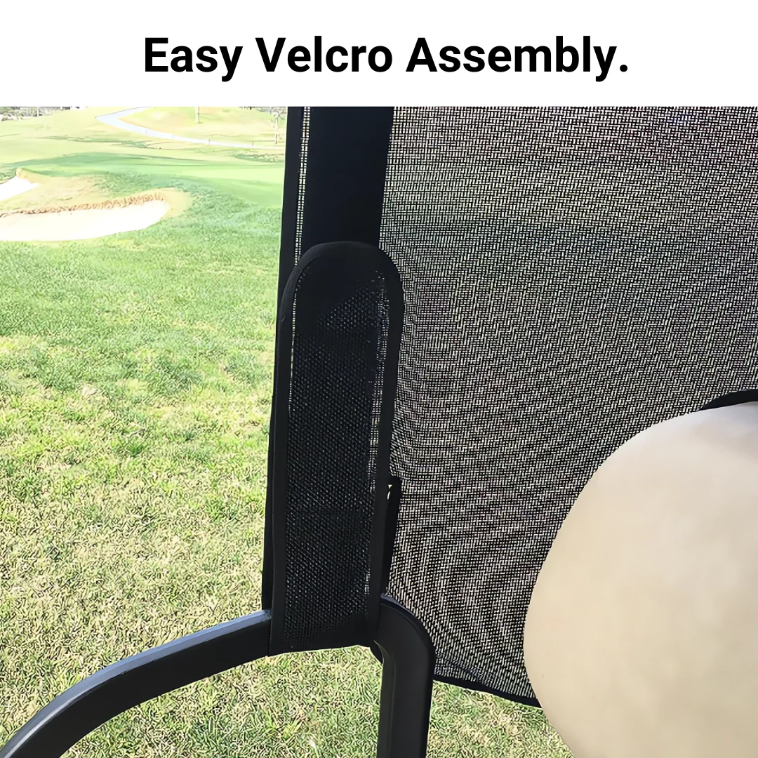 Golf Cart Sun Shade UV Mesh Top Cover Exclusive For Yamaha Drive 70" Roof Black - Image 7