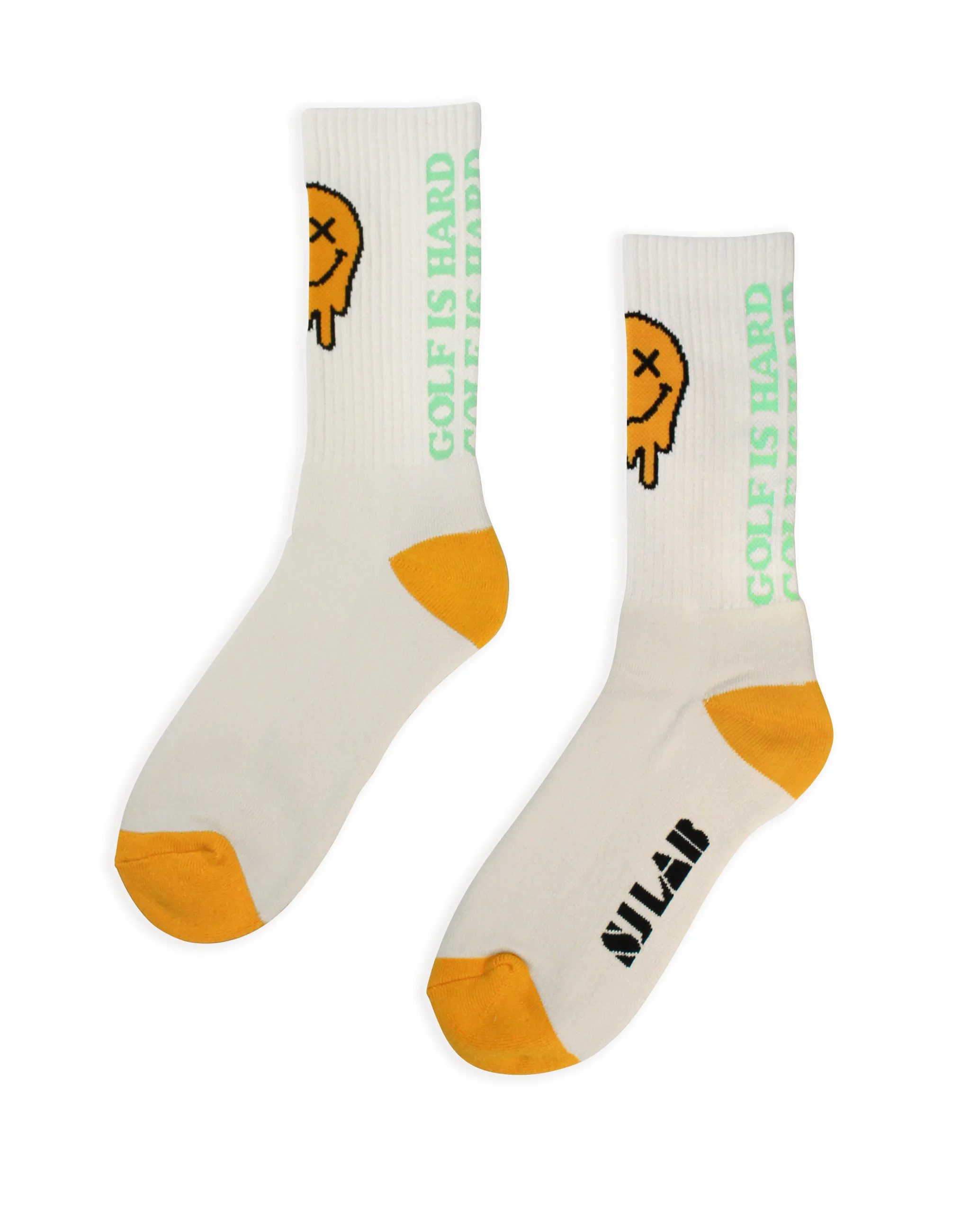 Golf Is Hard Men's Socks Ivory O/S - Image 3