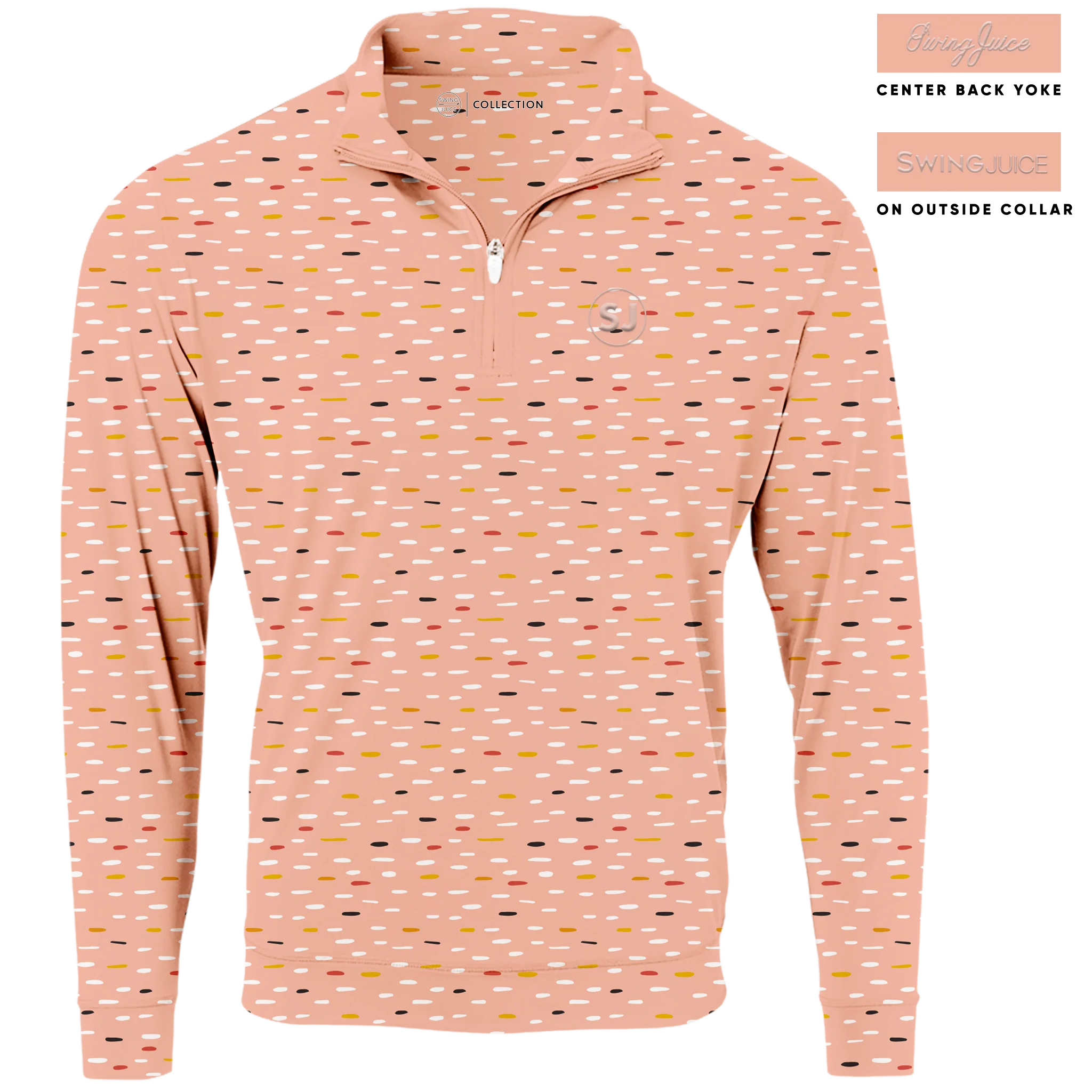 Golf Mid Century Nostalgia Men's Quarter Zip