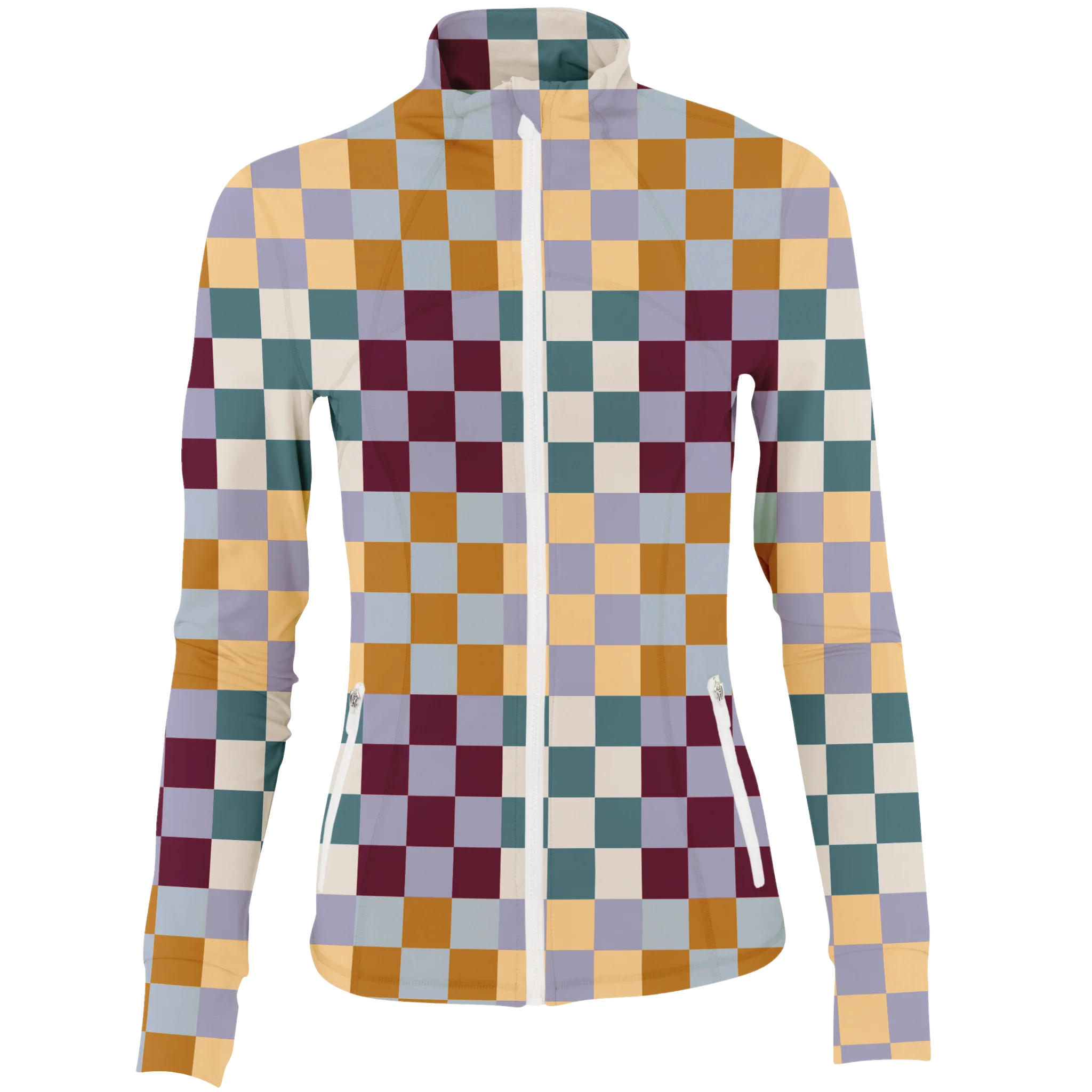 Golf Multi Checker Women's Full Zip - Image 2