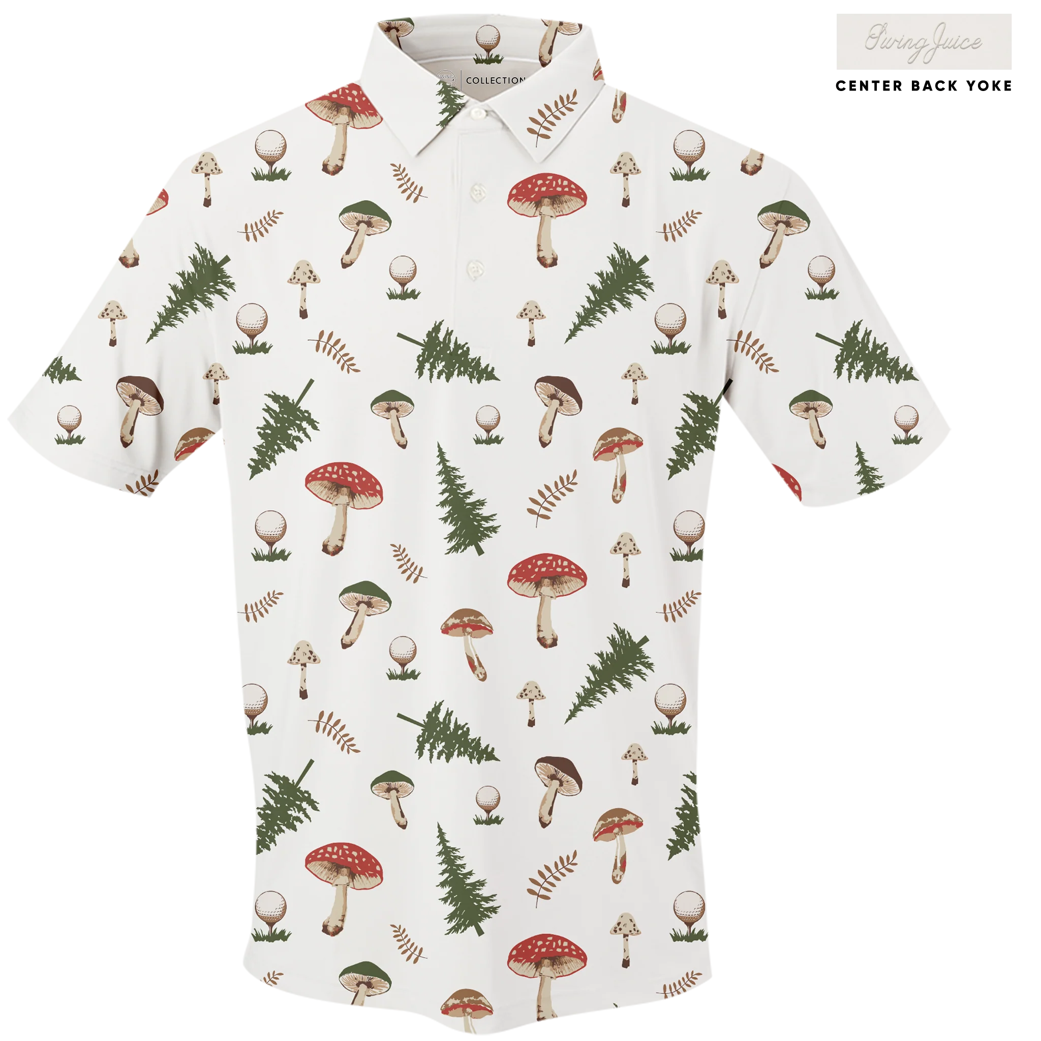 Golf Mushrooms Men's Polo
