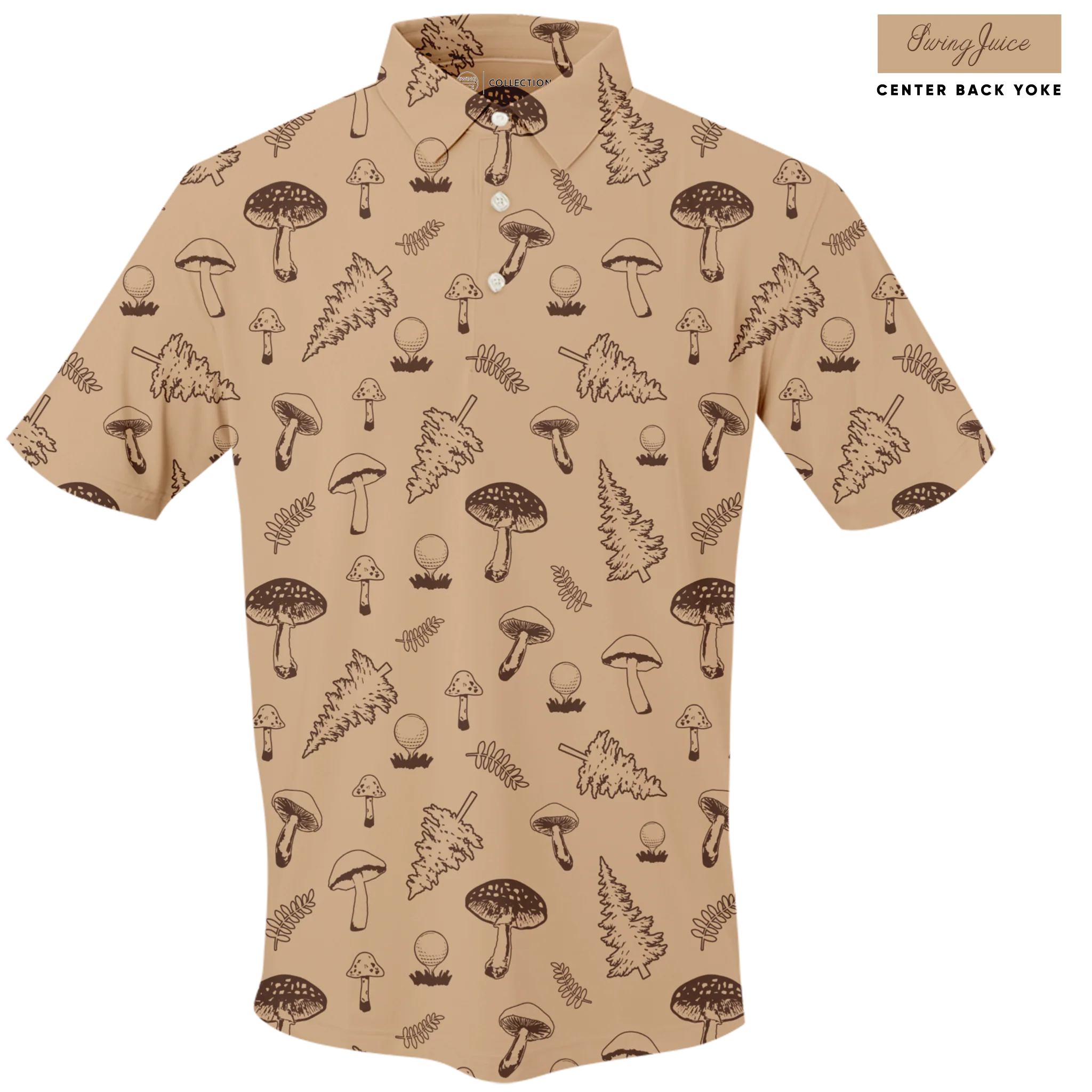 Golf Mushrooms Men's Polo - Image 2
