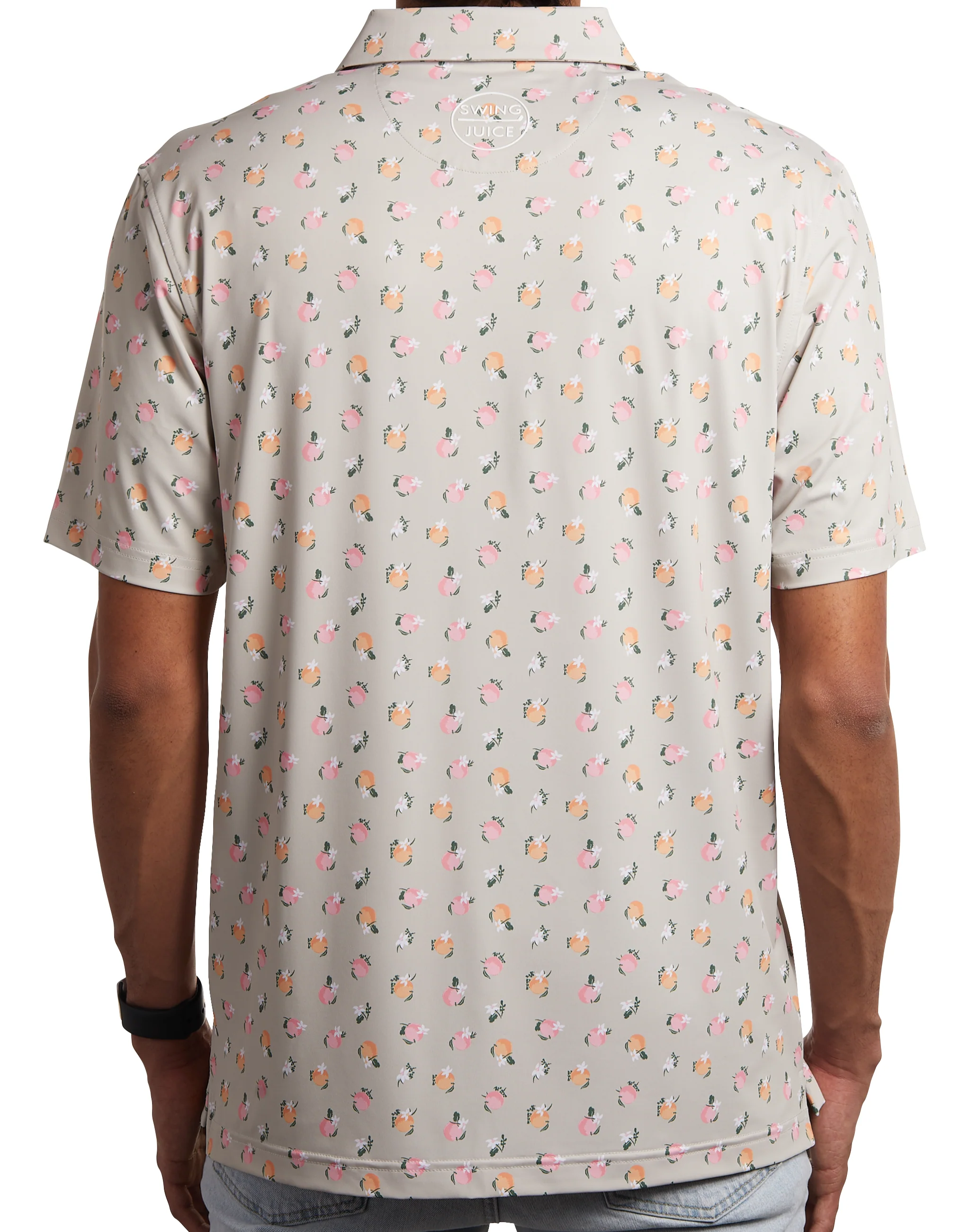 Golf Orange Blossom Men's Polo - Image 3