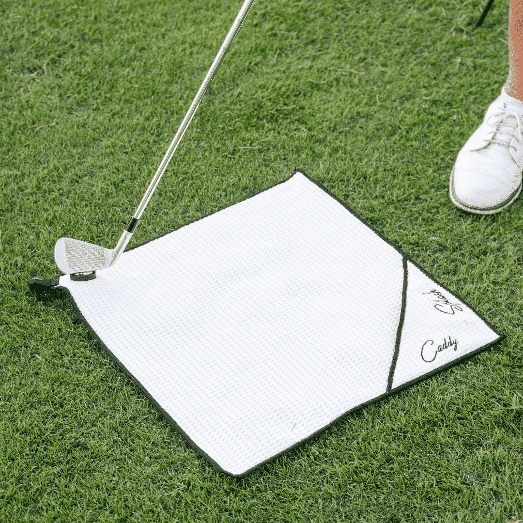 Golf Pocket Mag Towel - White + Golf Club Water Brush Pro Bundle - Image 3
