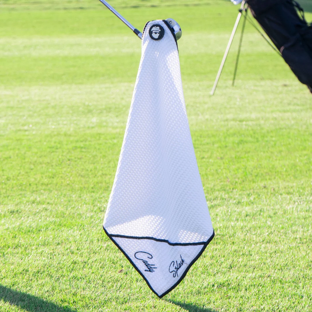 Golf Pocket Mag Towel - White + Golf Club Water Brush Pro Bundle - Image 4