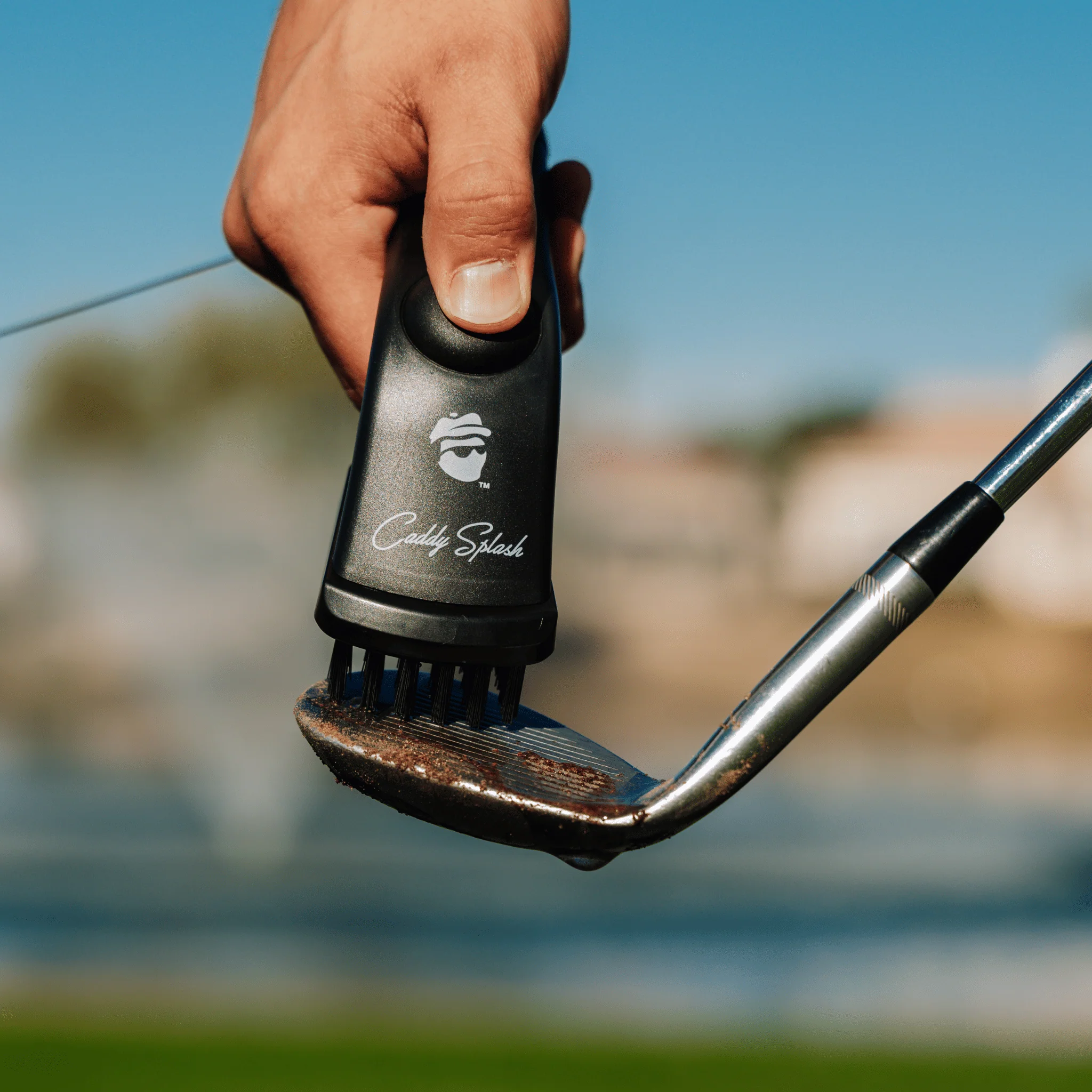 Golf Pocket Mag Towel - White + Golf Club Water Brush Pro Bundle - Image 5